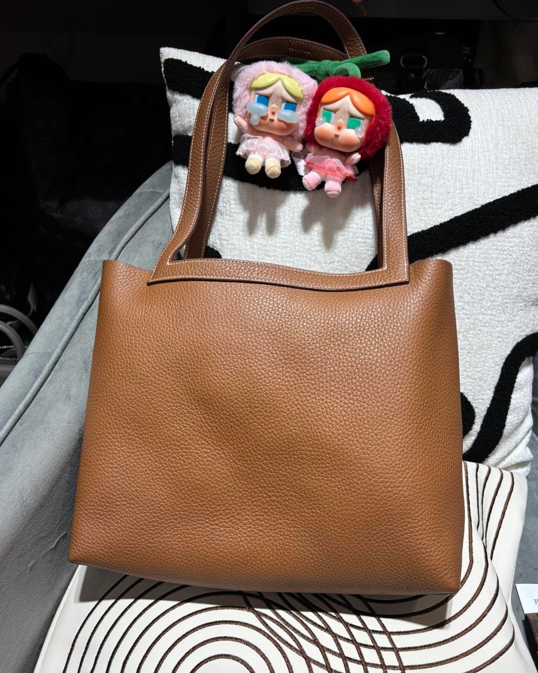 HERMES Cabasellier 31 Stamp W Gold 100%Authentic ,98%new  ✅收據副本✅內袋✅dust bag