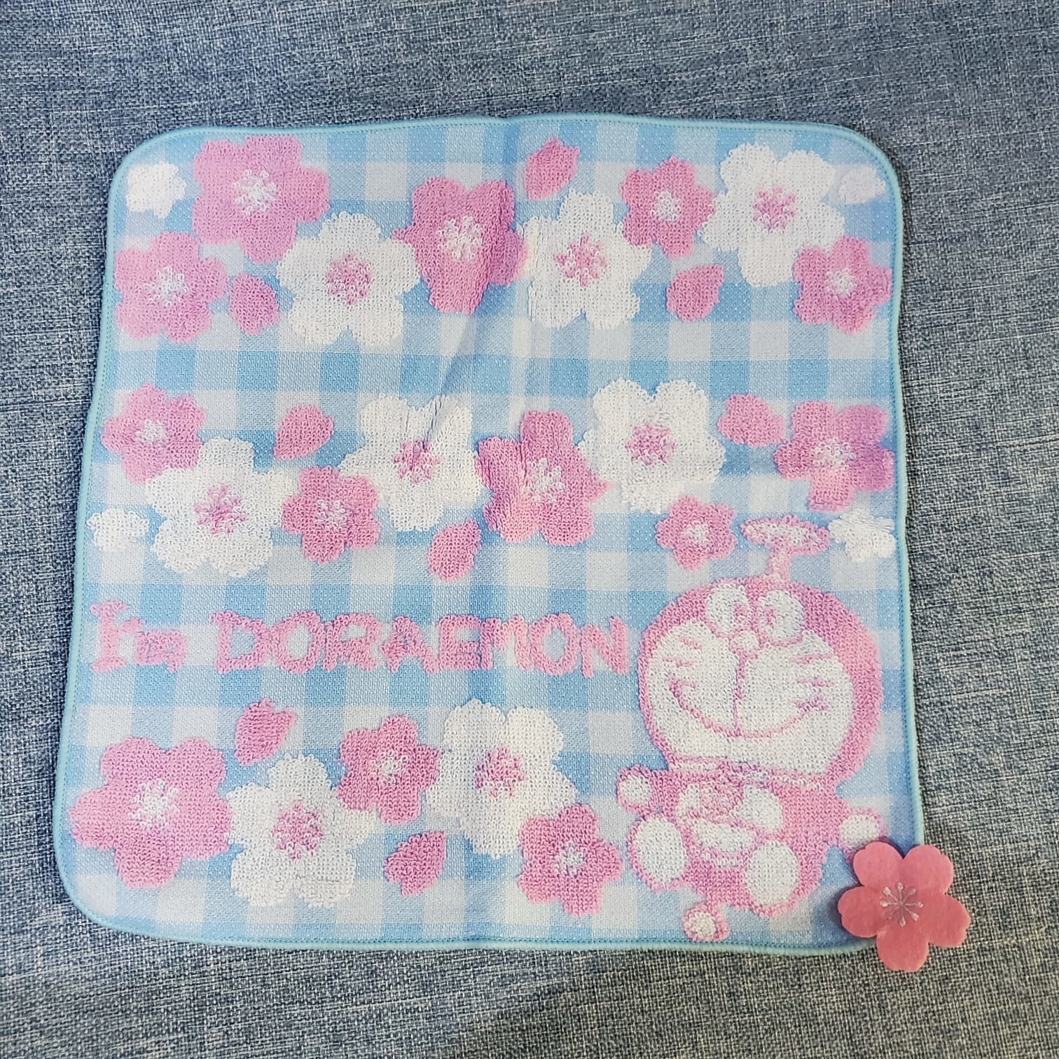 [現貨] [日本直送] 多啦A夢 {櫻花款方毛巾 TF264782}