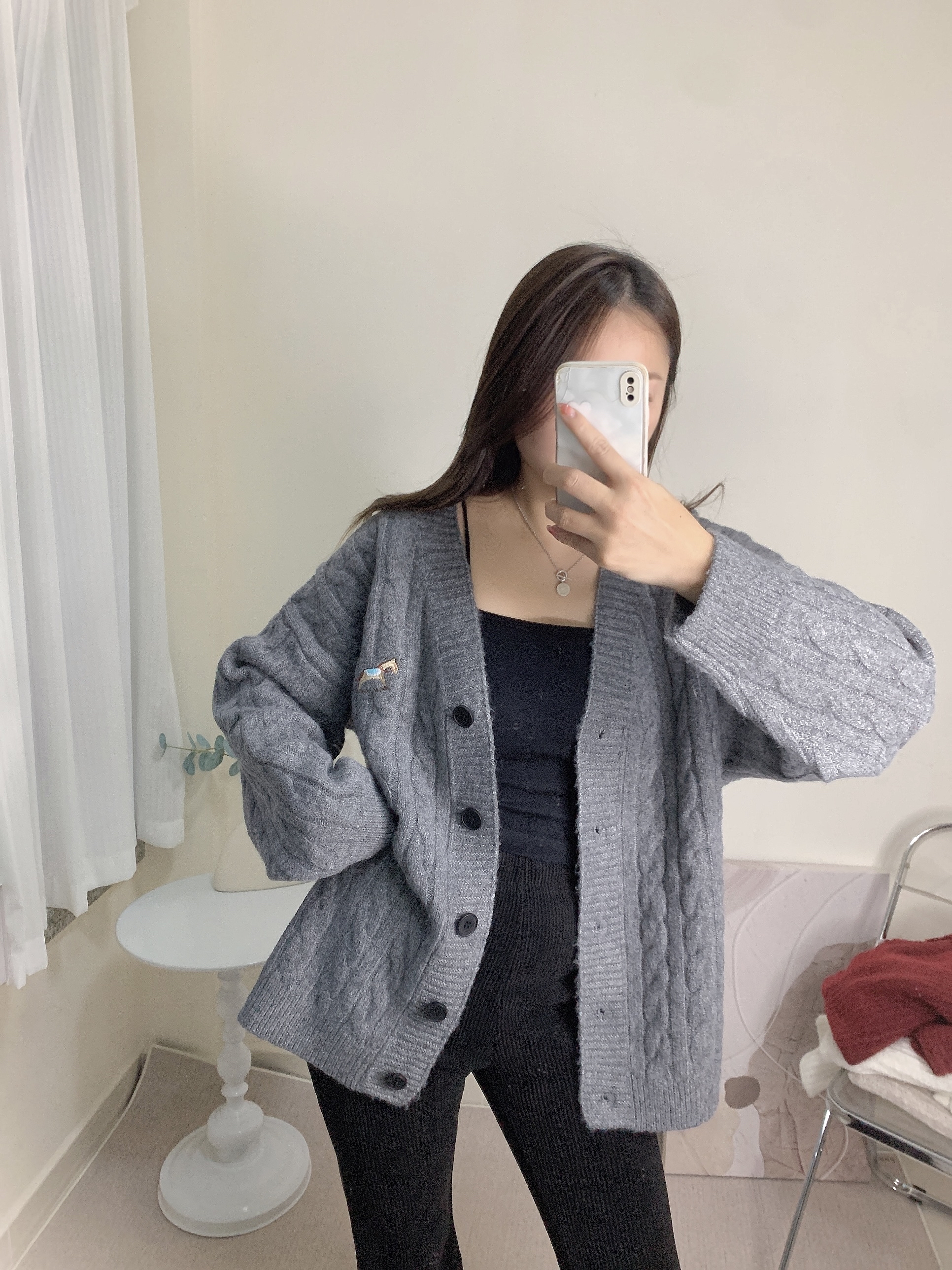 馬仔logo扭紋中長Cdg