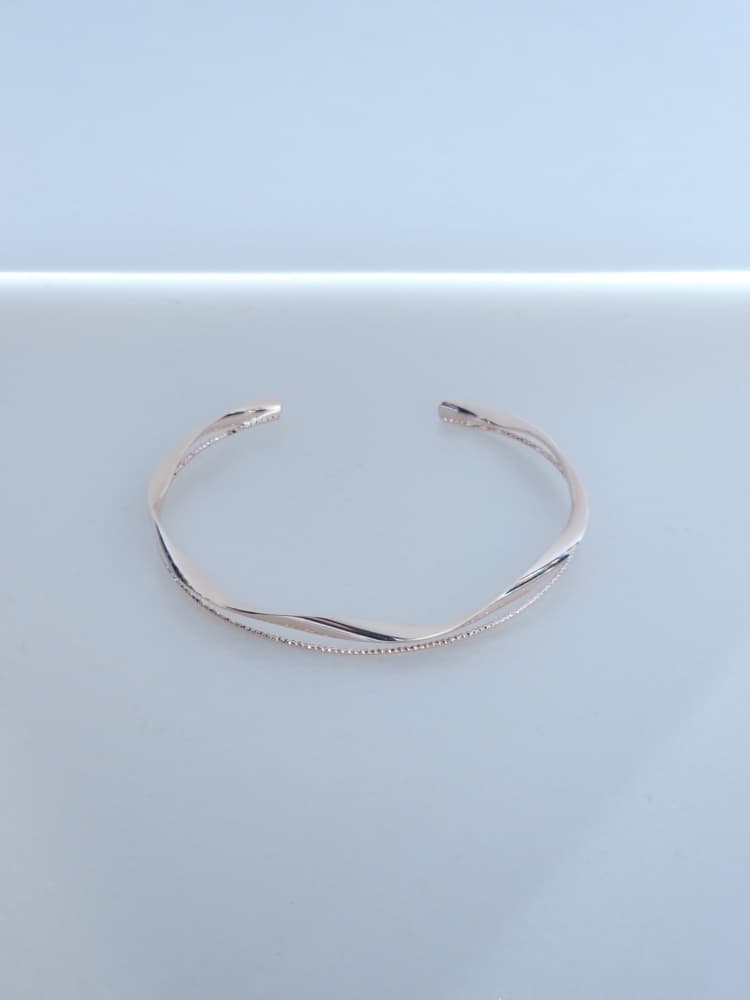 Layered Twisted Cuff Bracelet