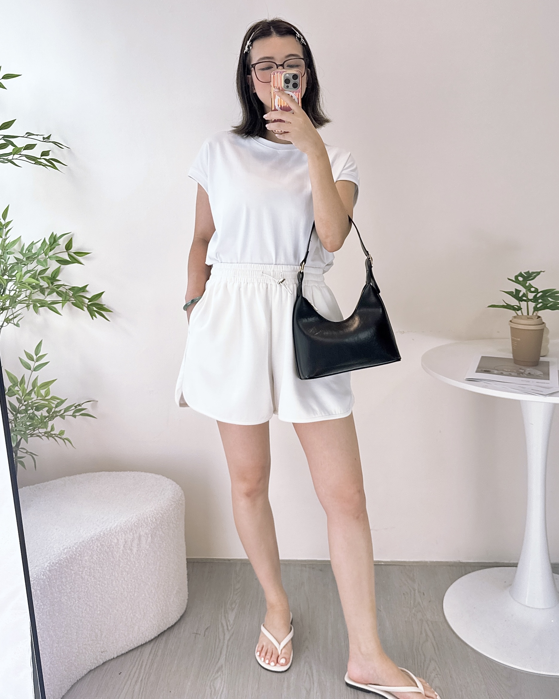 高質滑嘟嘟彈性珍珠棉短褲 3色