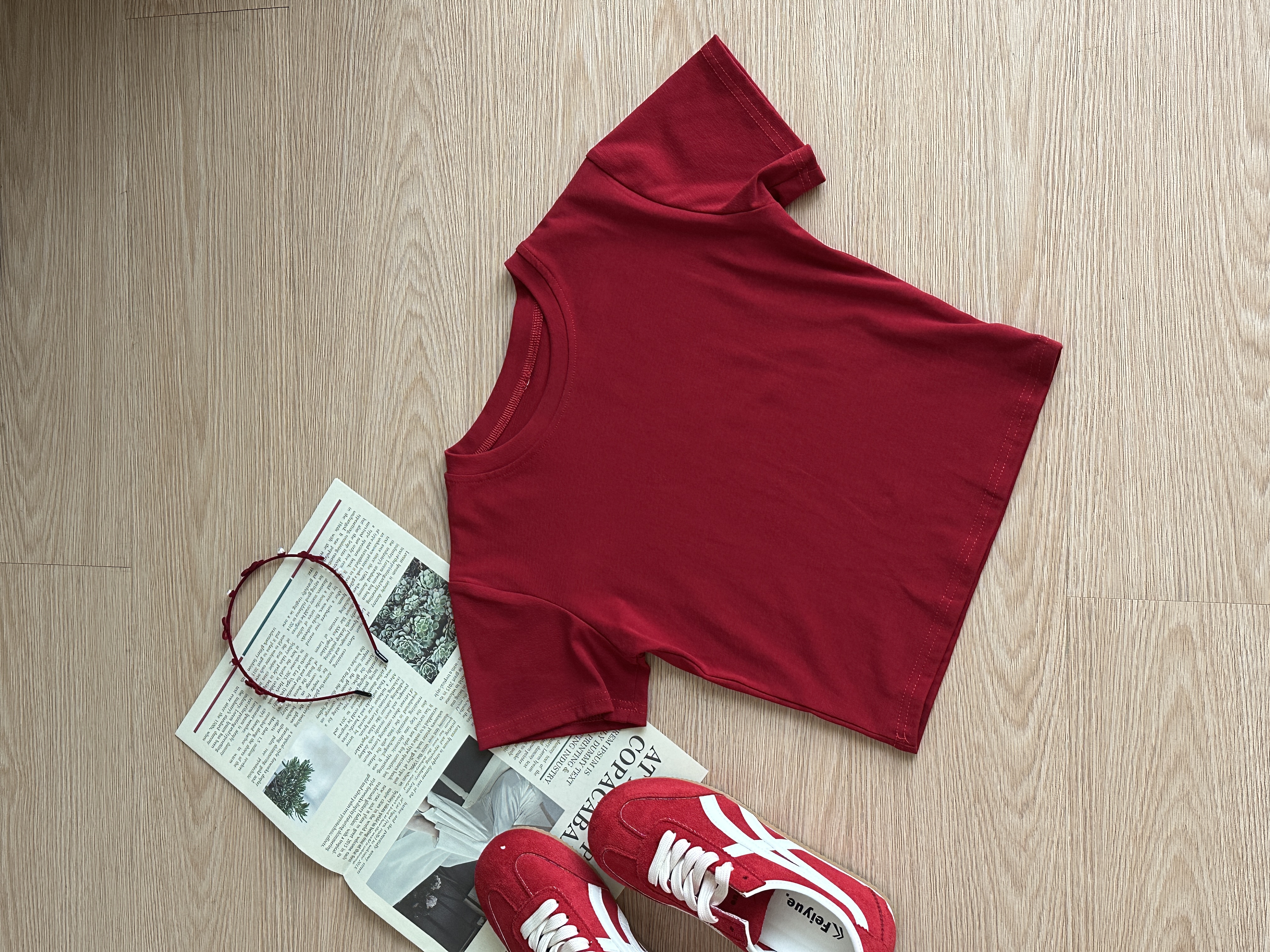 Kara Basic Tee | Red