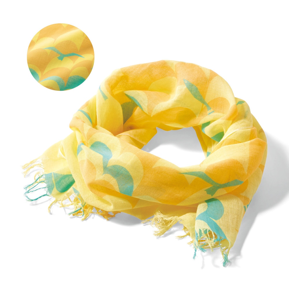 🆕【⭐訂購⭐】🌀 🇯🇵 日本直送 竹久夢二 #日本製 復古圖案 棉紗圍巾［3款選］🌀 [ELCA-0197][260422]