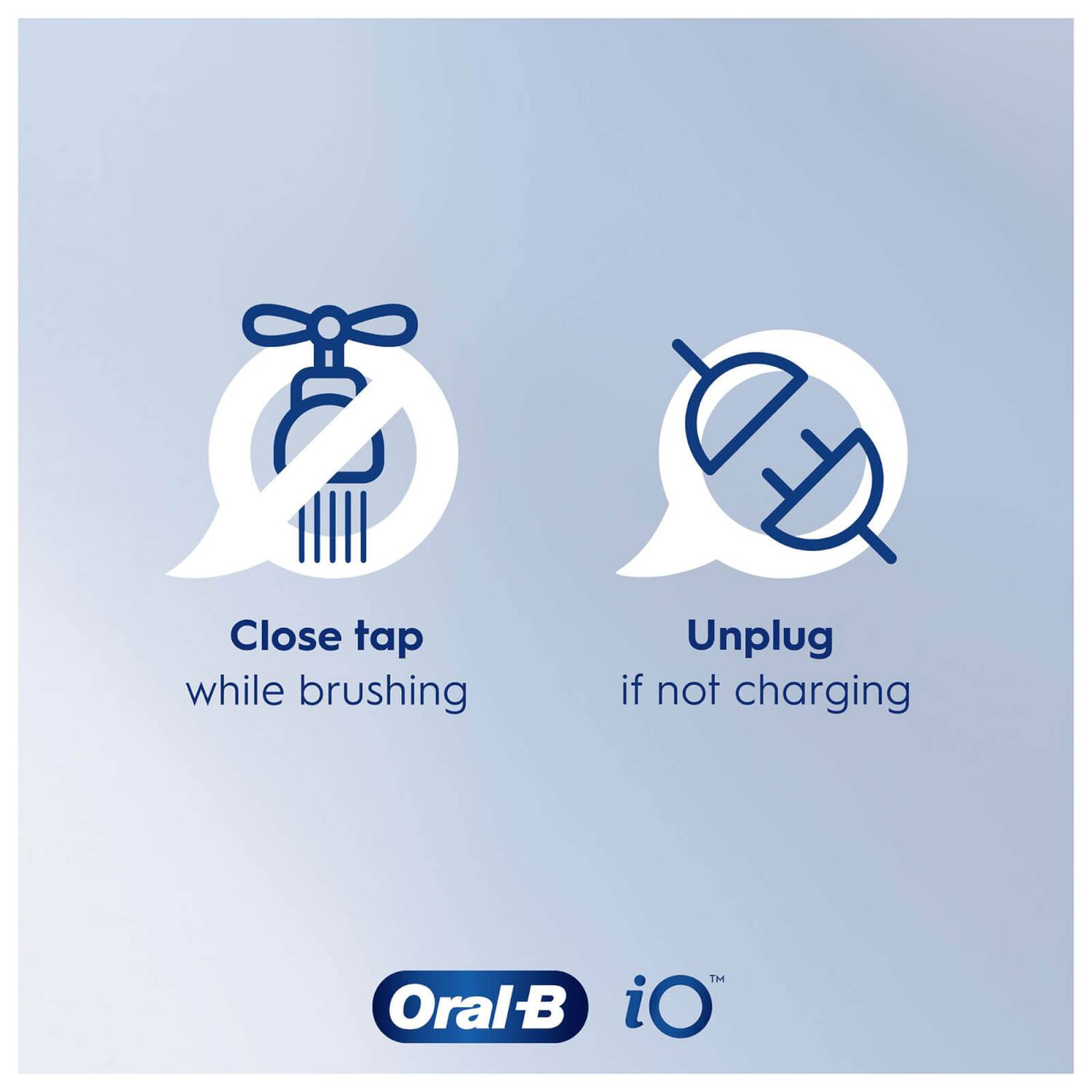 Oral-B iO3 Matt Black & Ice Blue (Duo Pack + Travel Case)