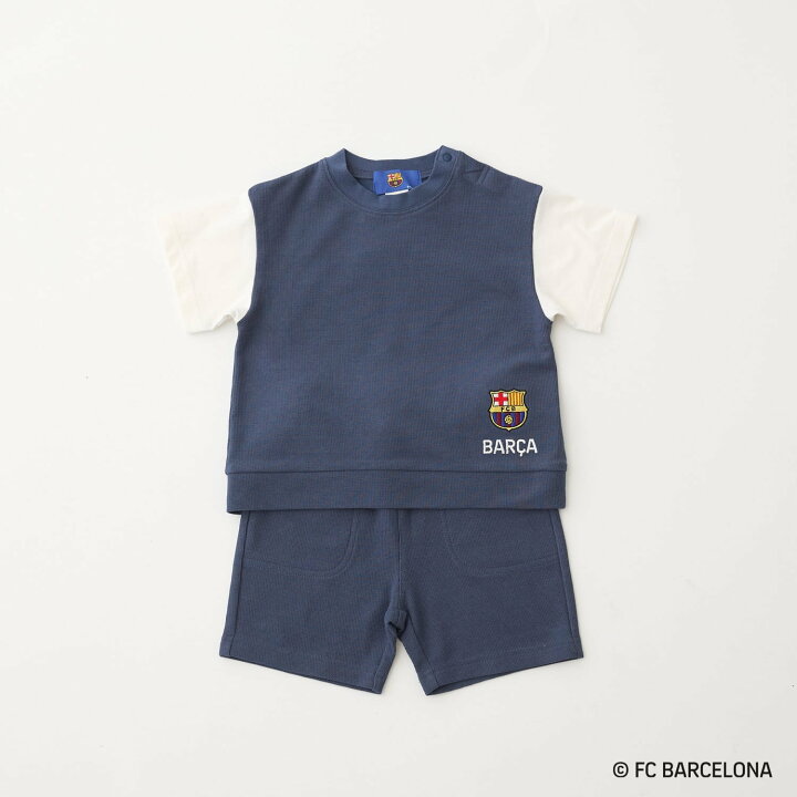 🇯🇵預訂 日本直送🇯🇵Petit Main x 巴塞球隊系列兩色球隊標誌短袖上下套裝