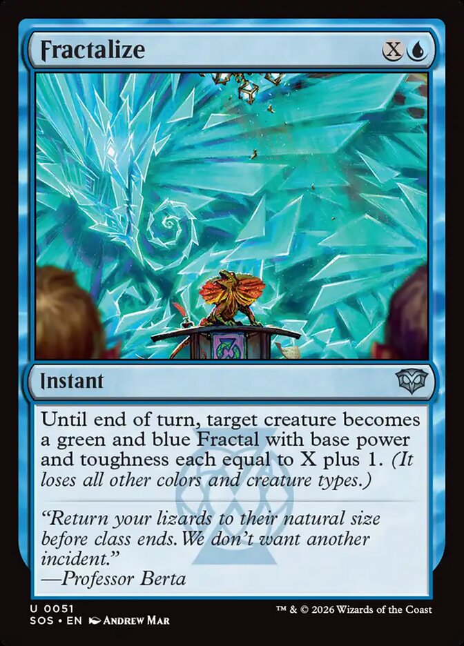 [EN] [Foil] Fractalize [SOS-051] U