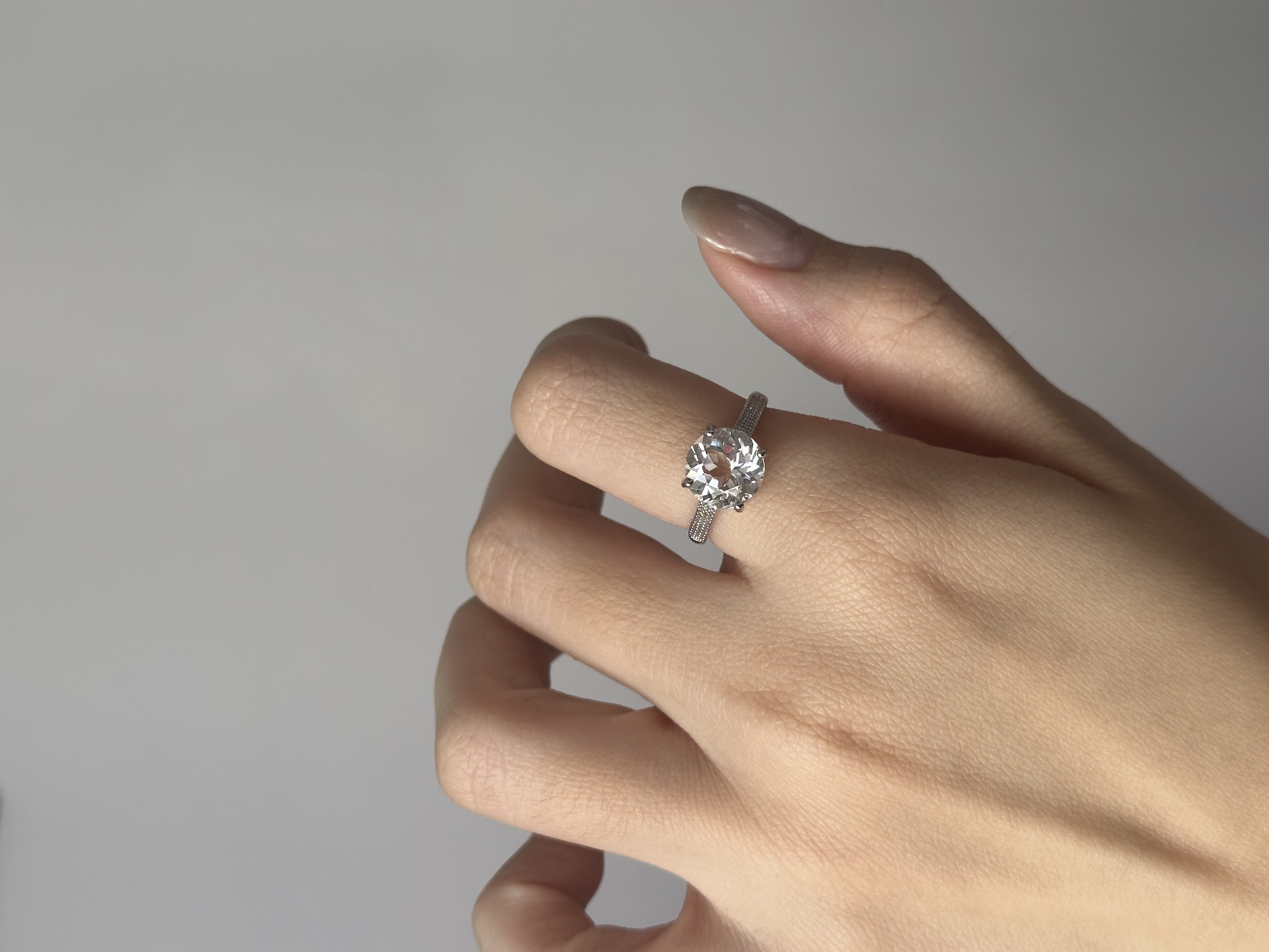 白水晶戒指 ｜ Clear quartz Ring 