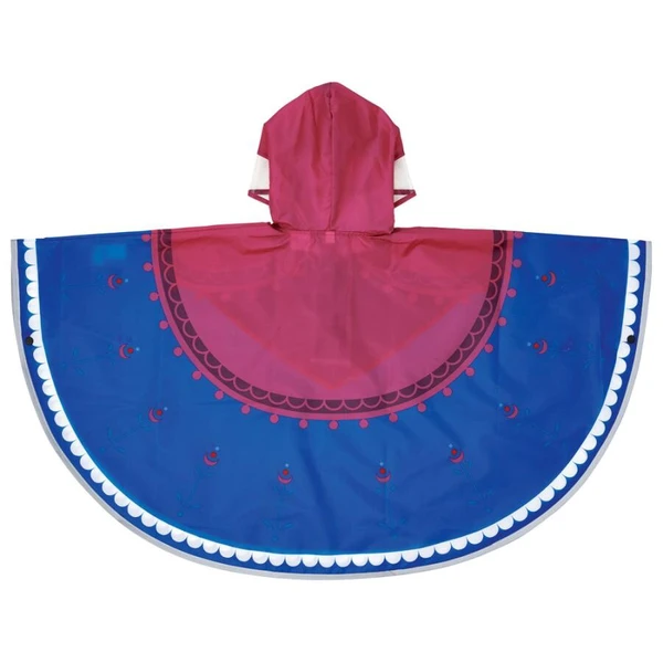 📢開團啦 約3月22日截單一次日本直送~新款迪士尼Anna斗篷雨衣 90cm