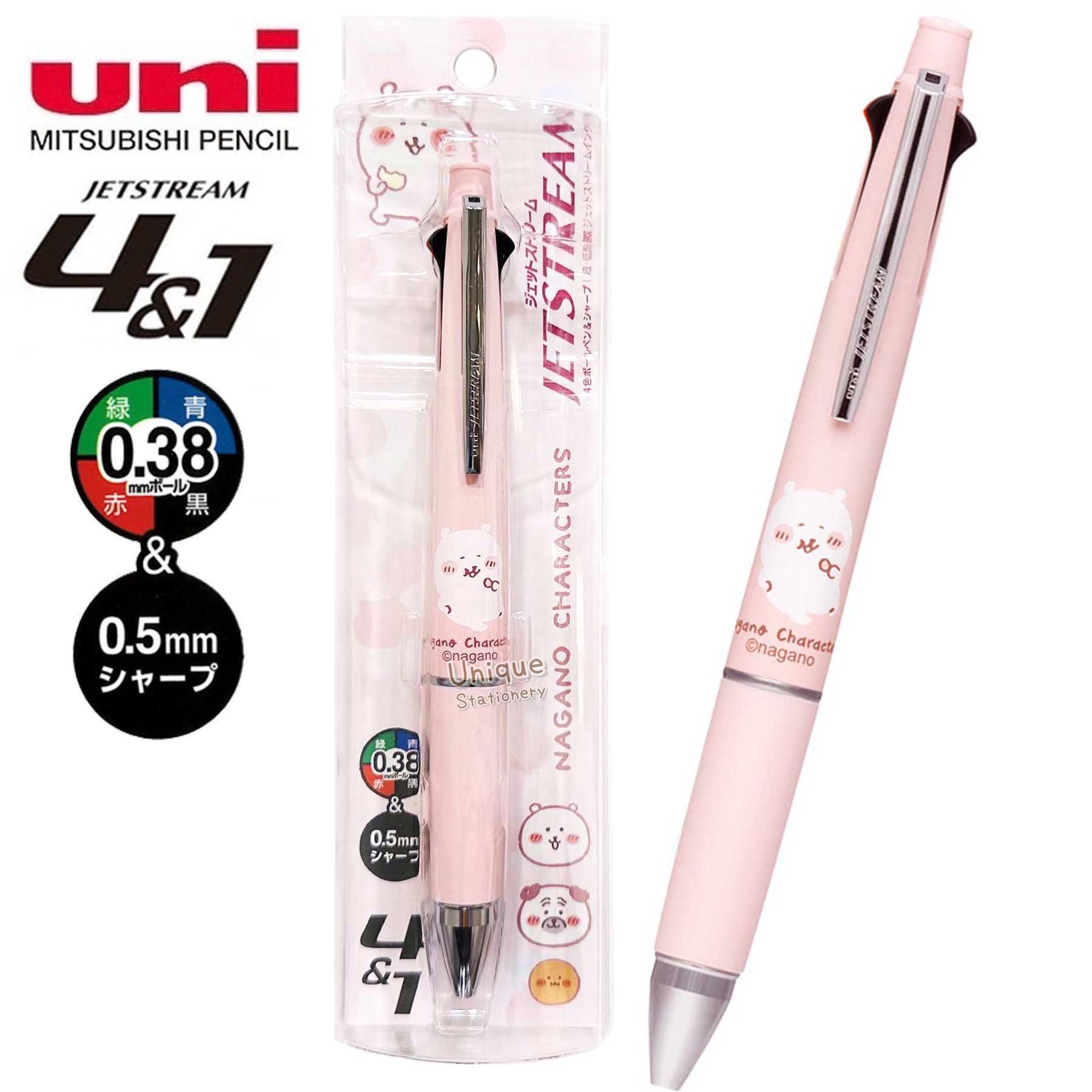 現貨｜Nagano Joke Bear 自嘲熊 櫻花系列 日本製 uni Jetstream 4&1 多功能5用筆 0.38mm 4色原子筆 + 0.5mm 鉛芯筆 (391821)