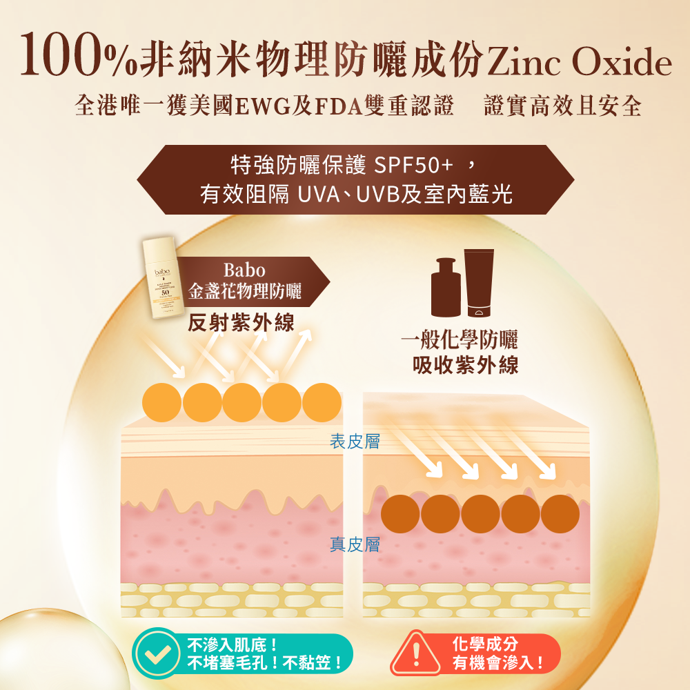 87770  Babo Botanicals 金盞花戶外防水物理防曬乳SPF50 (無香料)