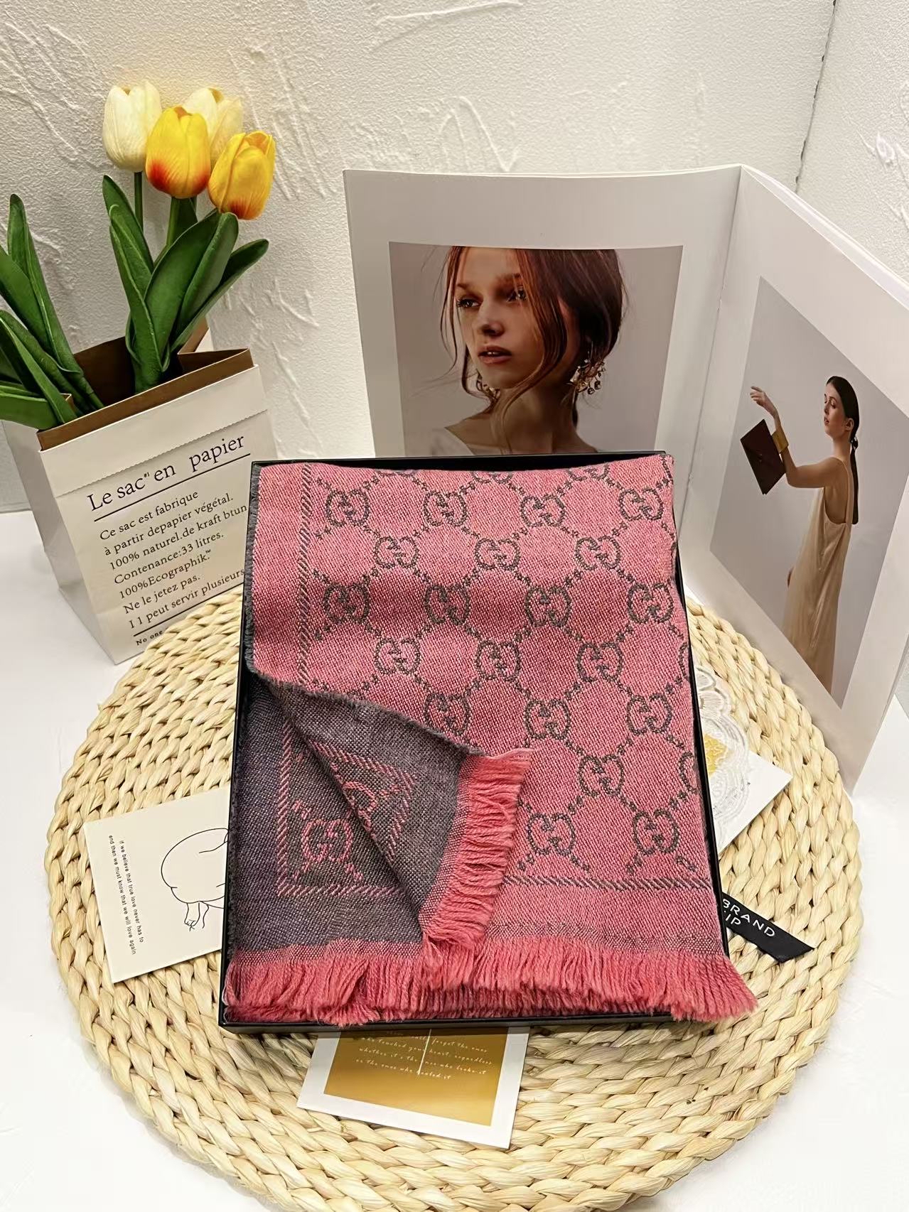 Gucci Reversible Wool Scarf