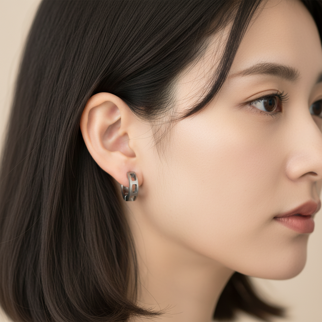 Boccia Titanium 0549-01鈦金屬耳環