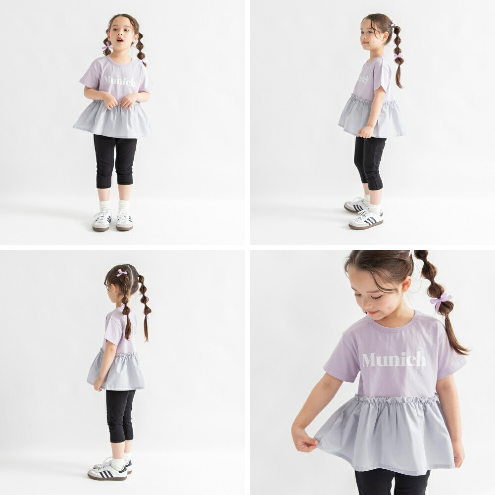 🆕【⭐訂購⭐】🌀 🇯🇵 日本直送🇯🇵 拼布 荷葉邊下擺 短袖上衣［6款選］🌀[ELBA-0185][260326]