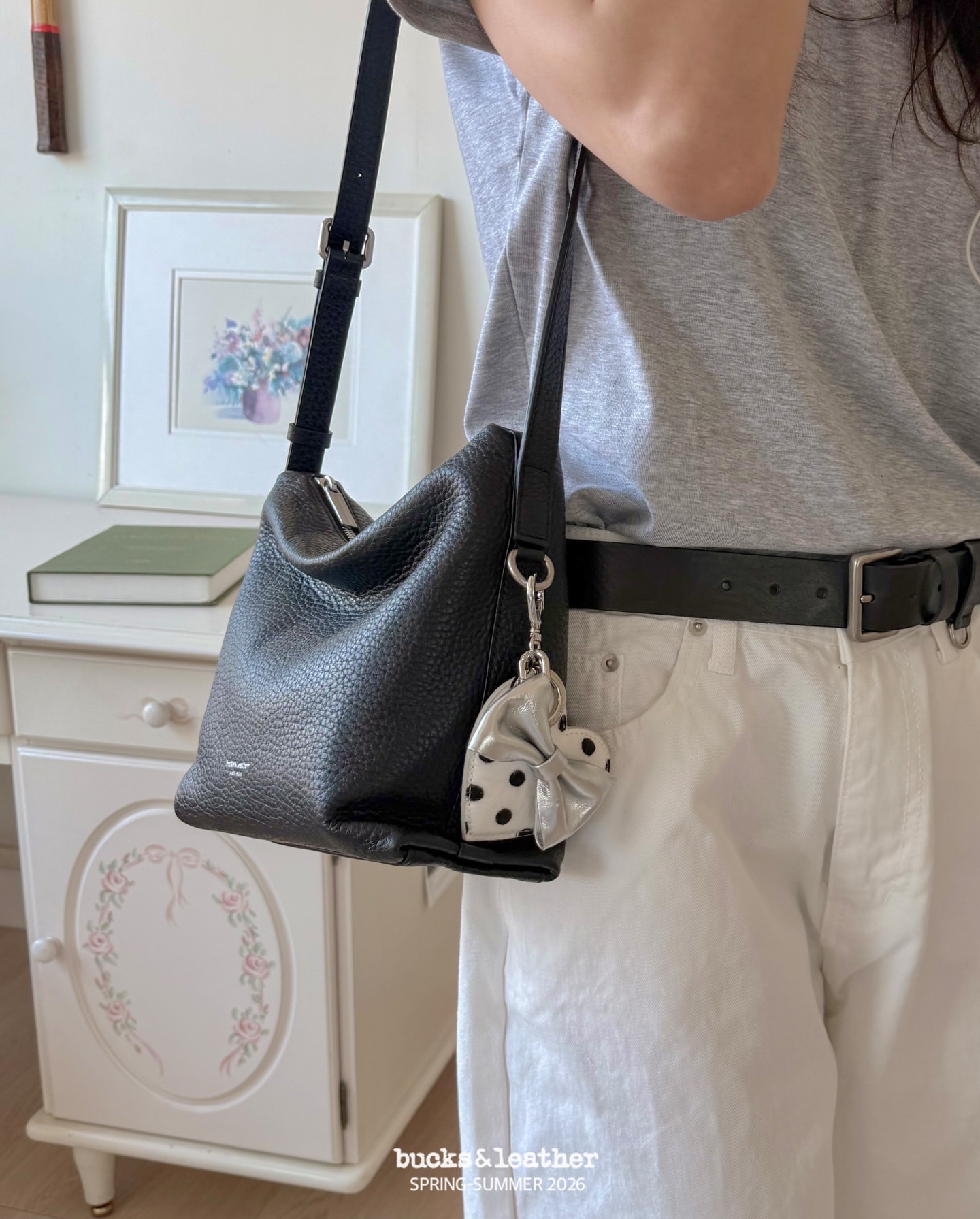 【26SS】 預訂_Ribbon Keyring By Bucks & leather