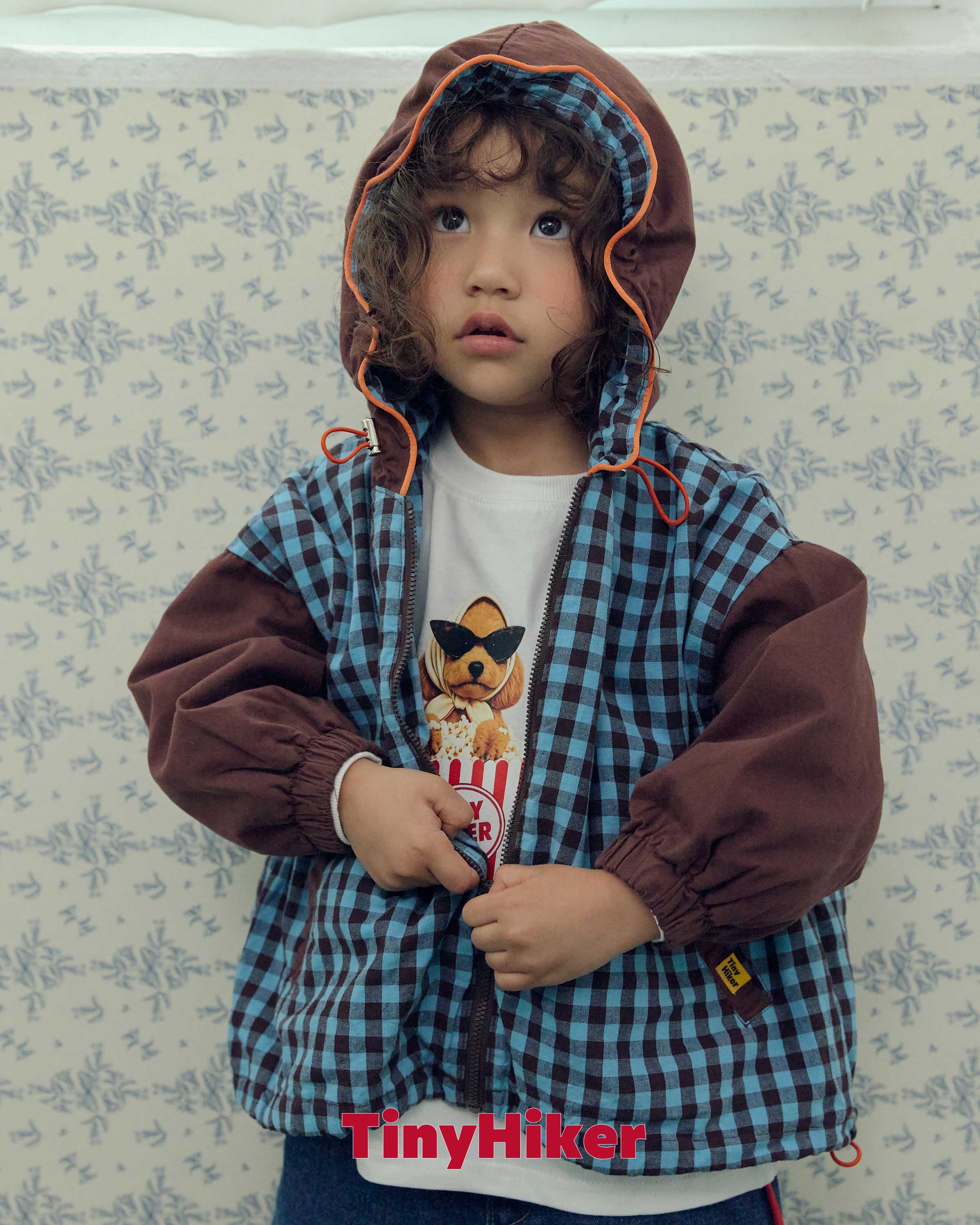 Tiny |  Pposik Check Hoodie Jumper