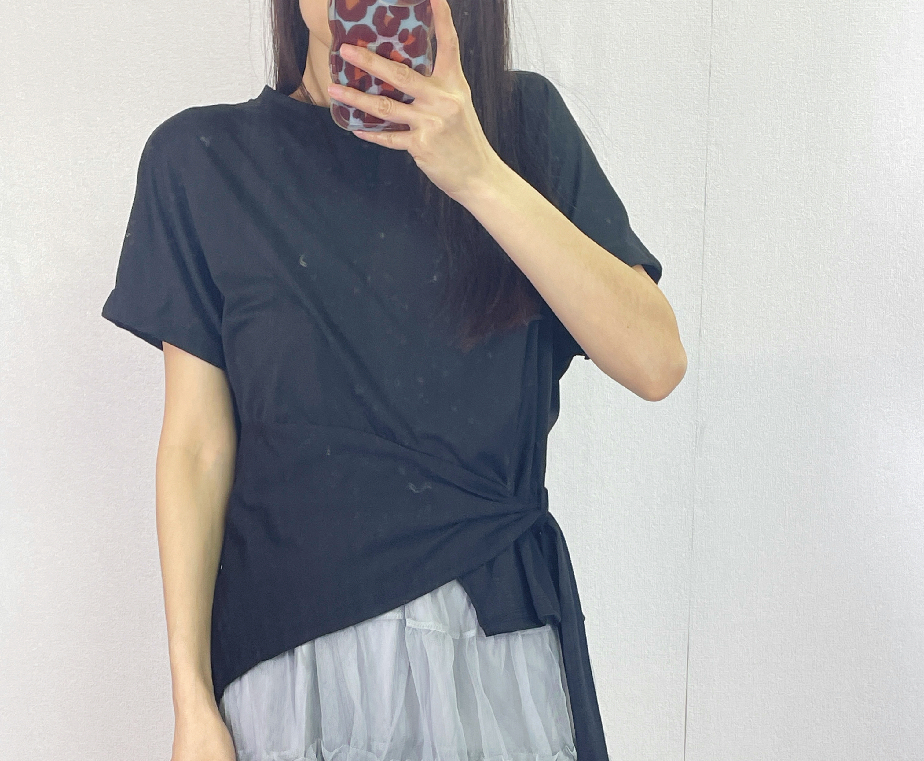 K5552 棉料衫腳穿帶短袖top