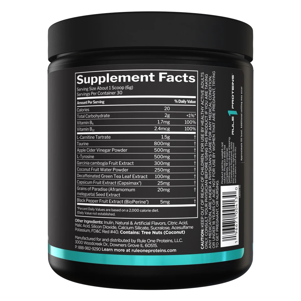 R1 LEAN 5 - Non-Stim Burner 180g (30 serv) (Guava Lemonade) (現)