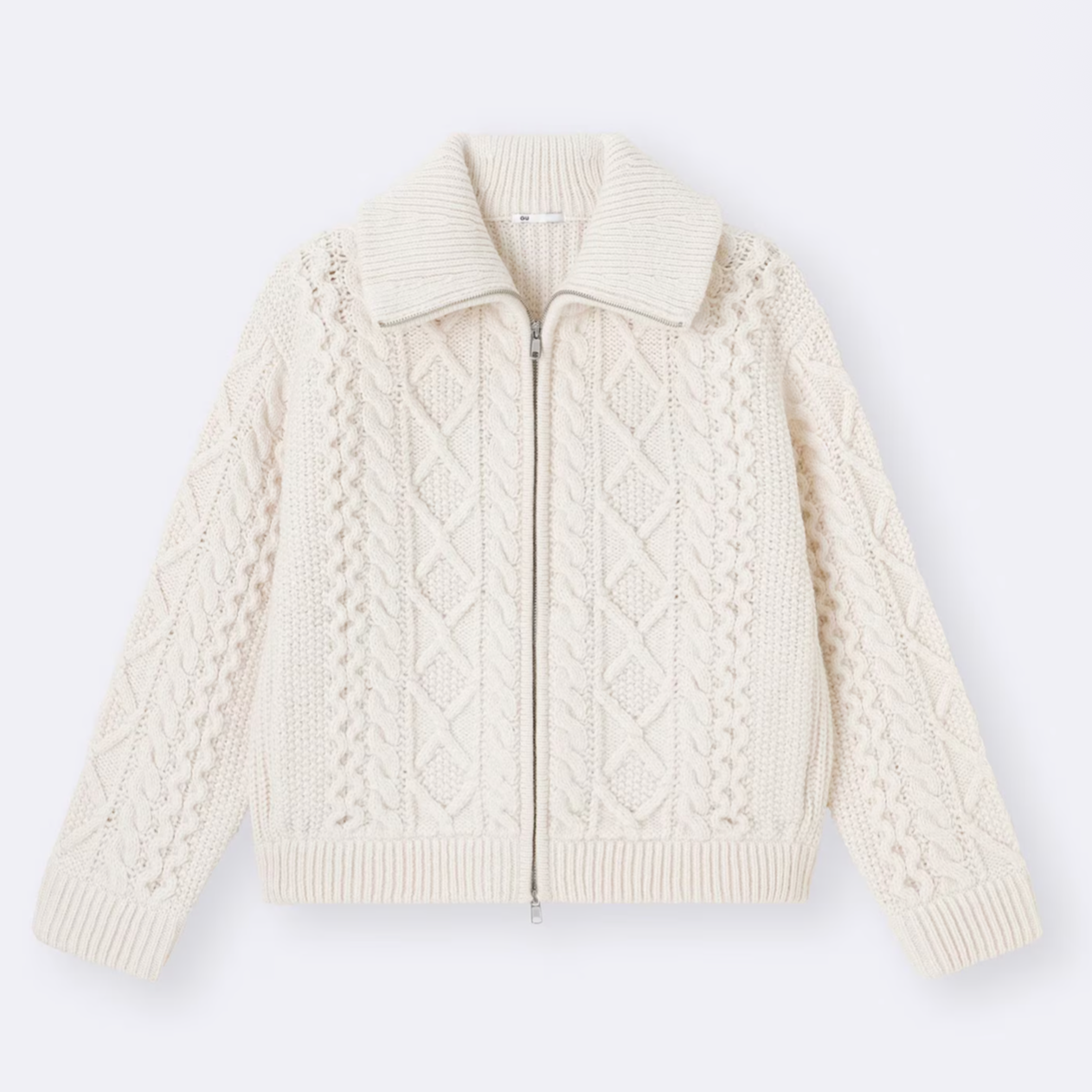 GU Cable Knit Blouson