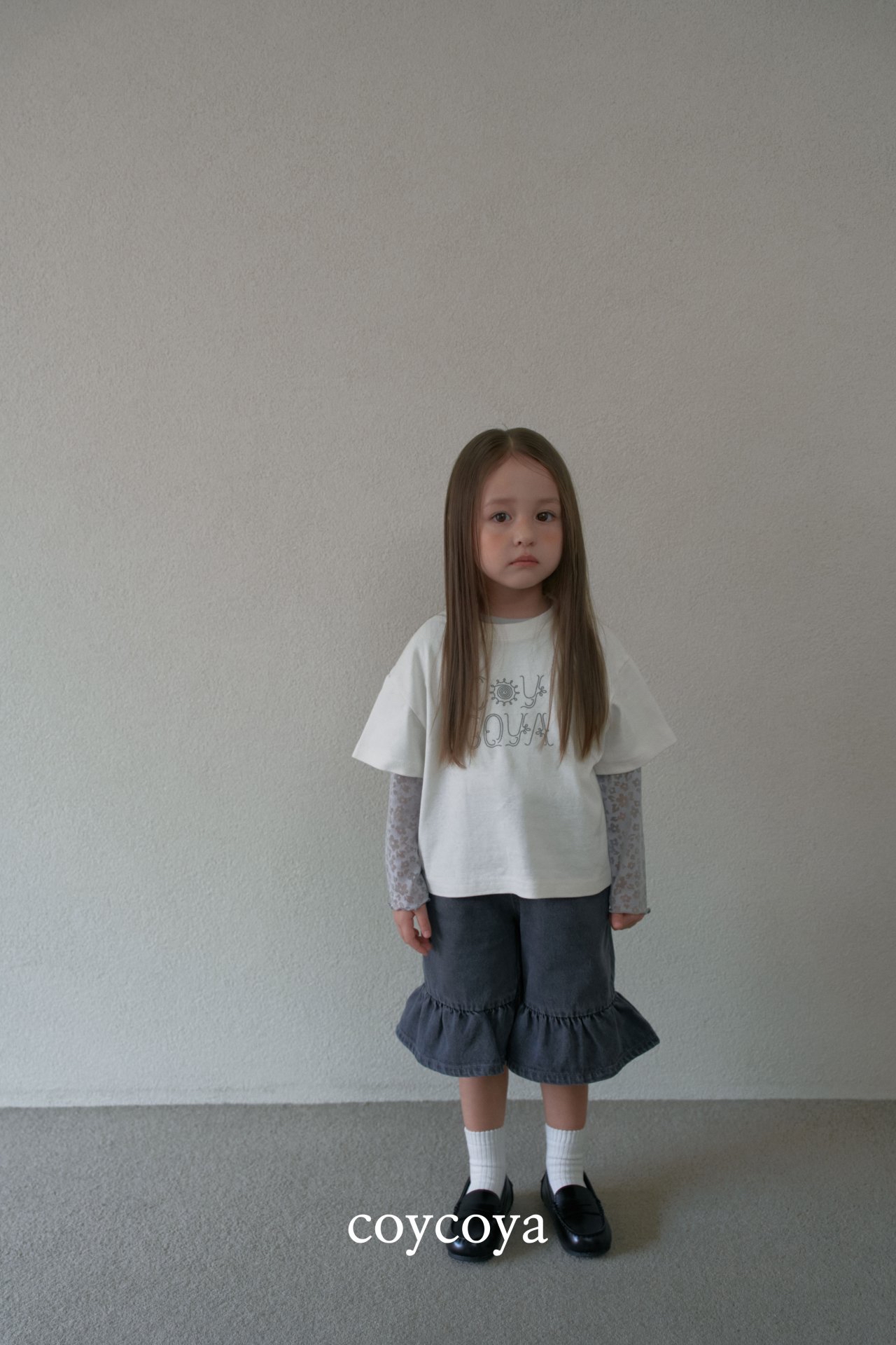 🌸預訂 韓國直送🌸🇰🇷COYCOYA兩色花卉薄紗袖長袖上衣