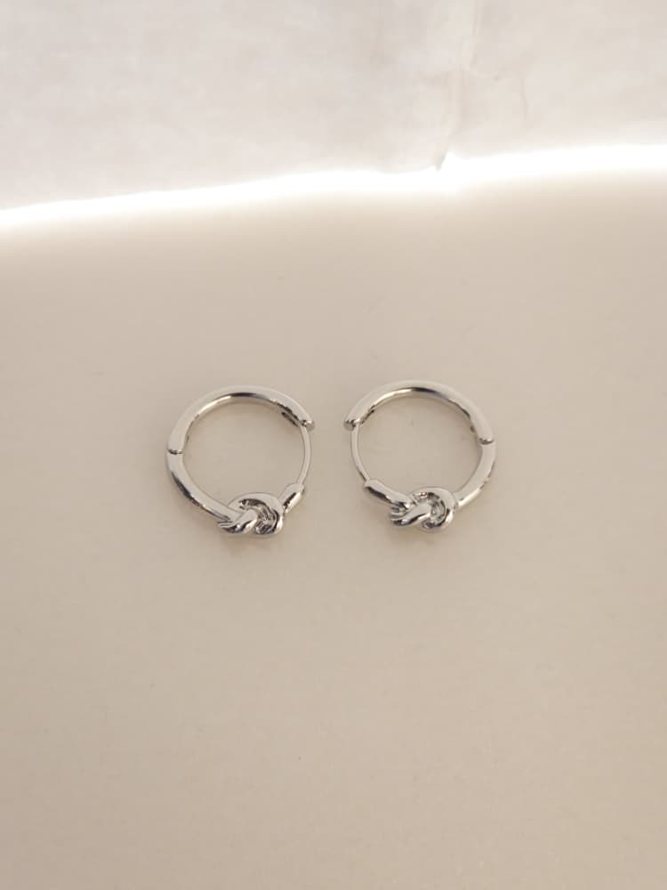Knot Hoop Earrings