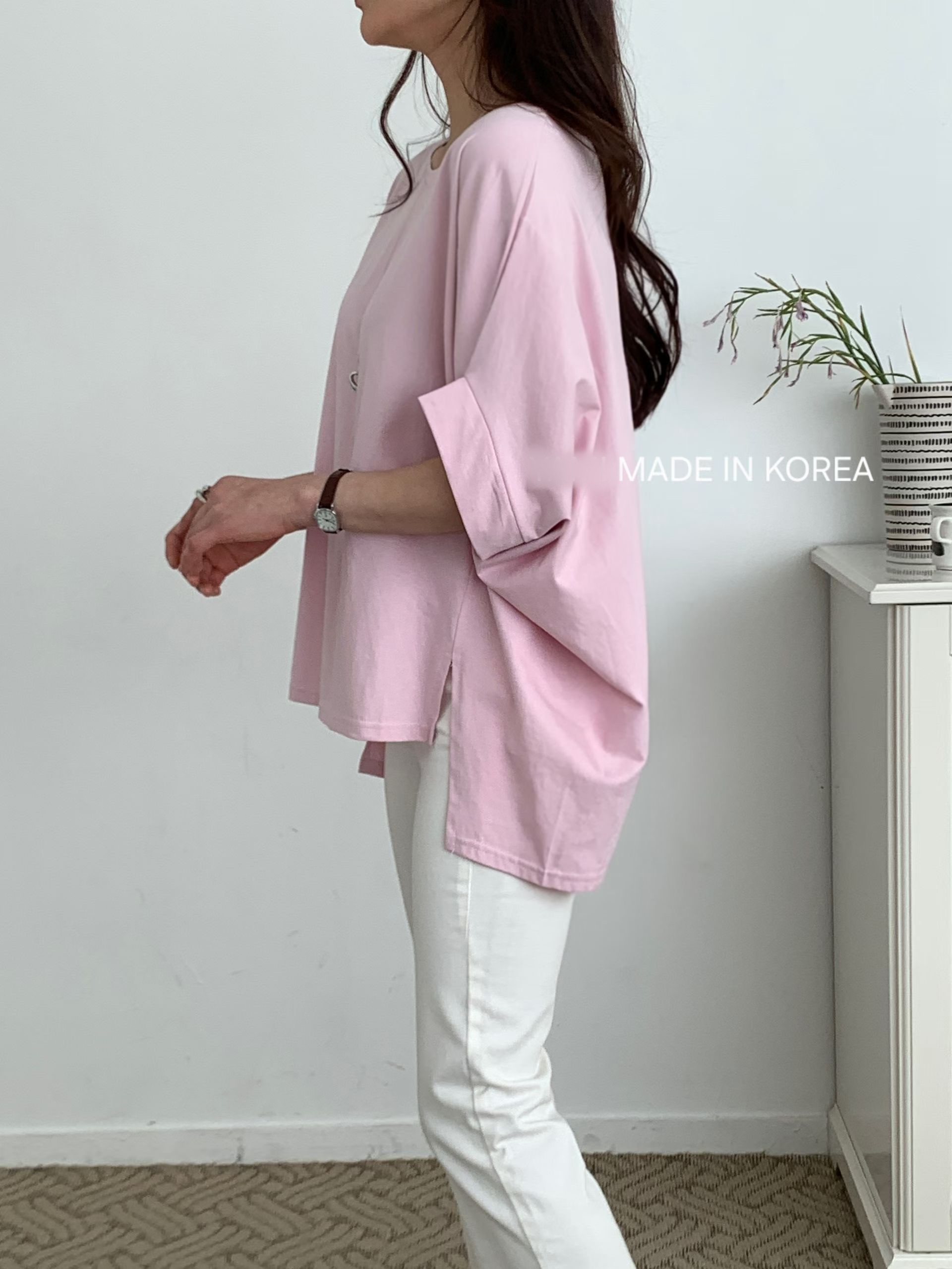 G6257 韓國🇰🇷鬆身淨色top