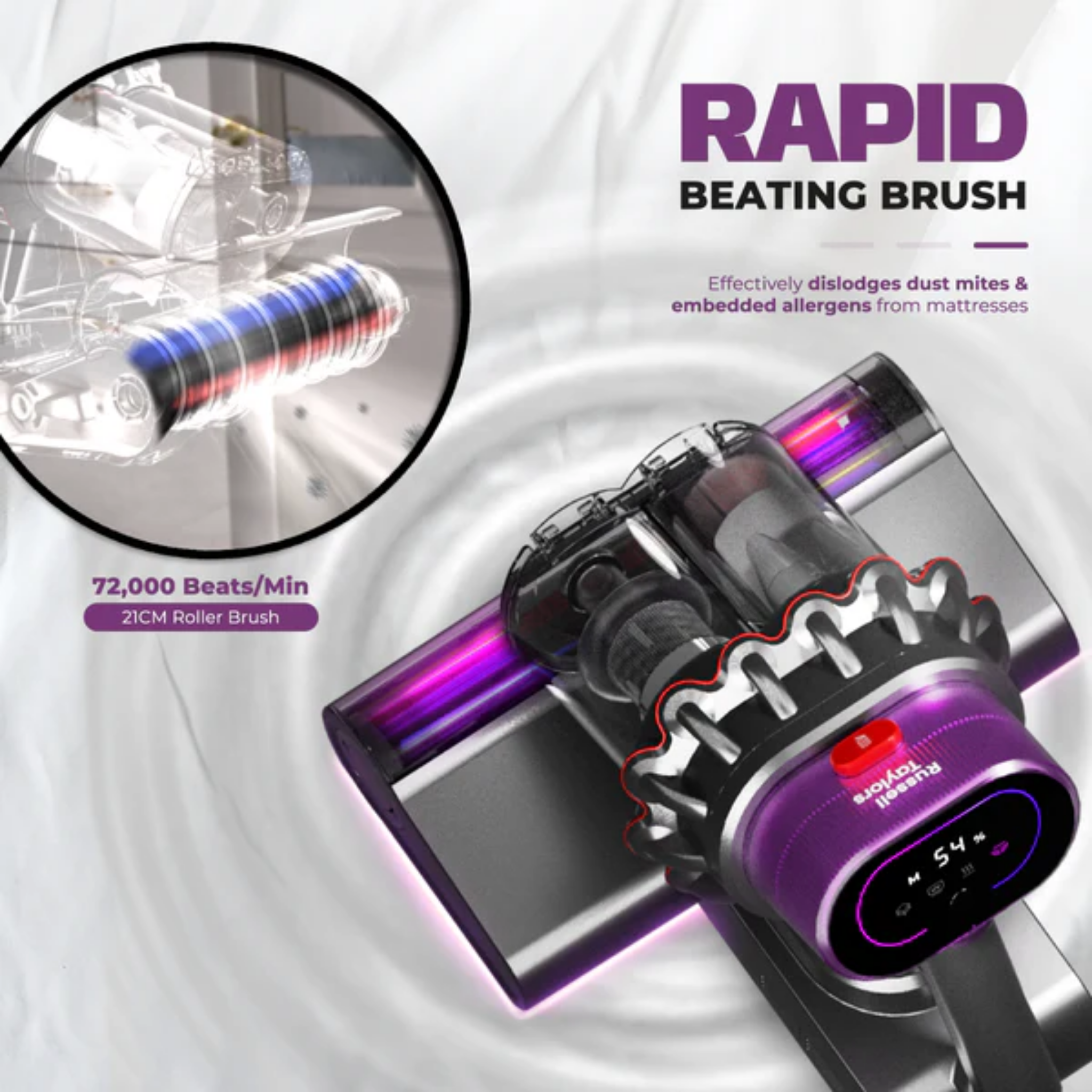 Russell Taylors Dual Cup Dust Mite Vacuum (VM30)