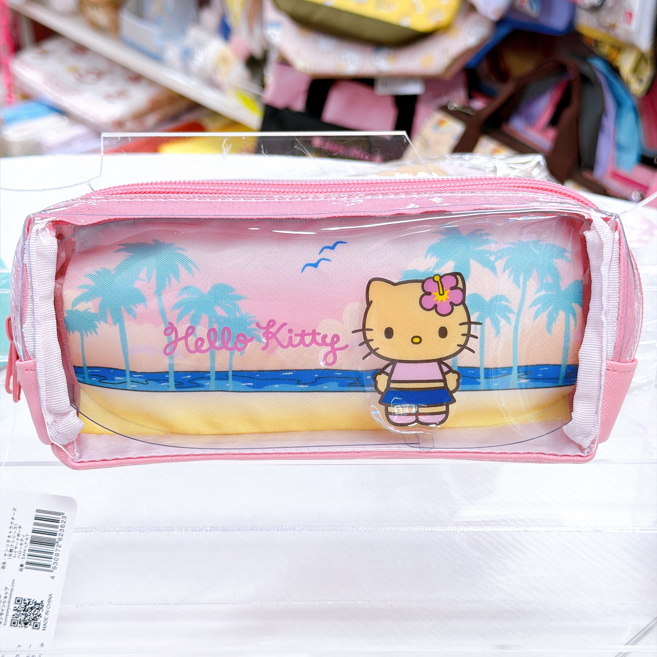 日本直送Sanrio 夏天黑皮泳裝系列 雙層筆袋