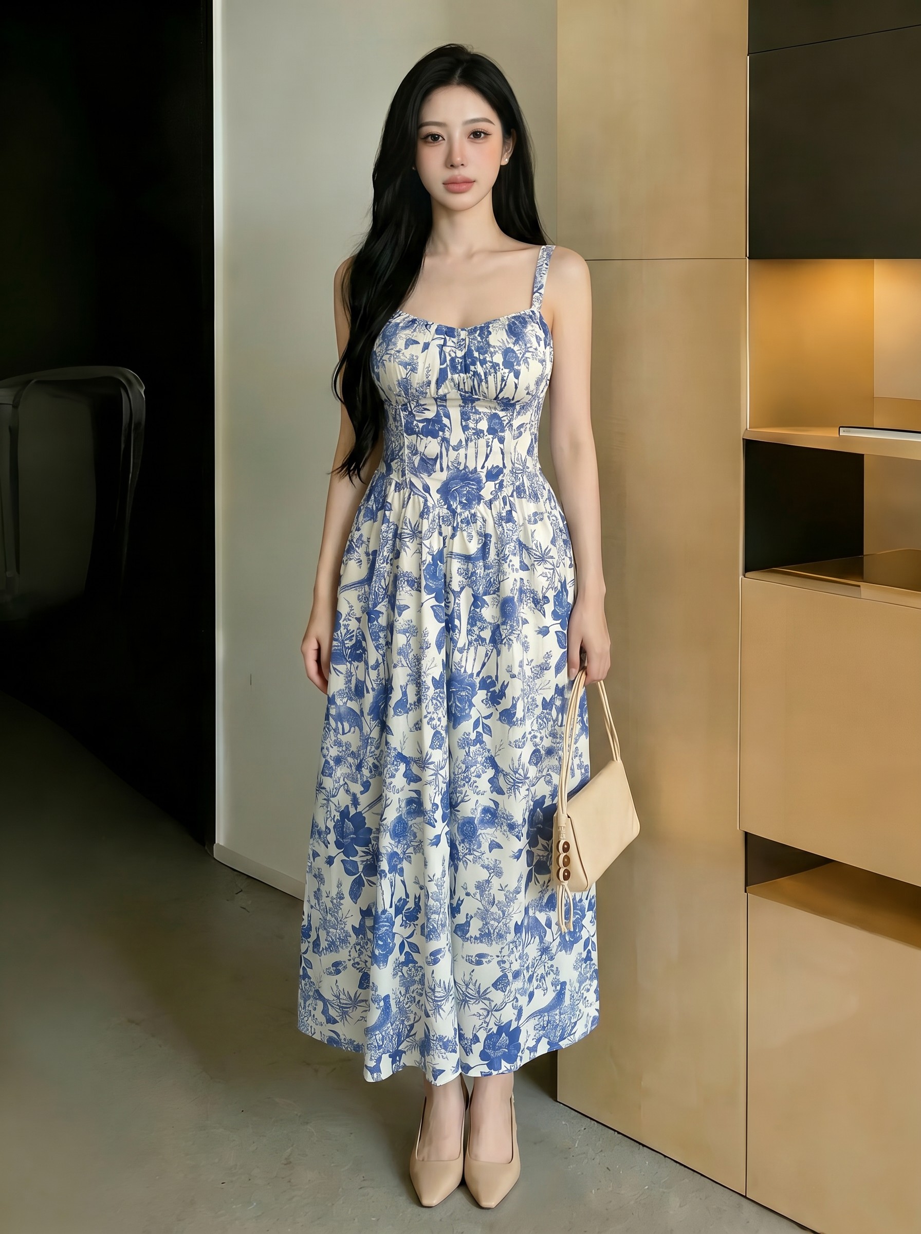 Summer Bloom Midi Dress M205