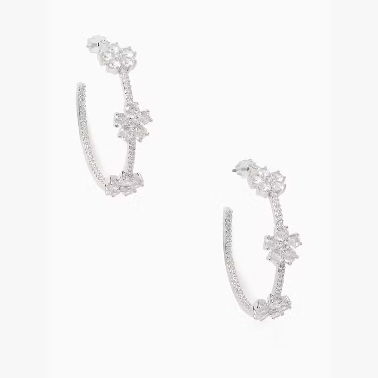 ✈️🇺🇸🇨🇦Kate Spade ♠️ New York outlet 閃零零嘅花花圈🌼🌸閃閃耳環現貨🥰🥰