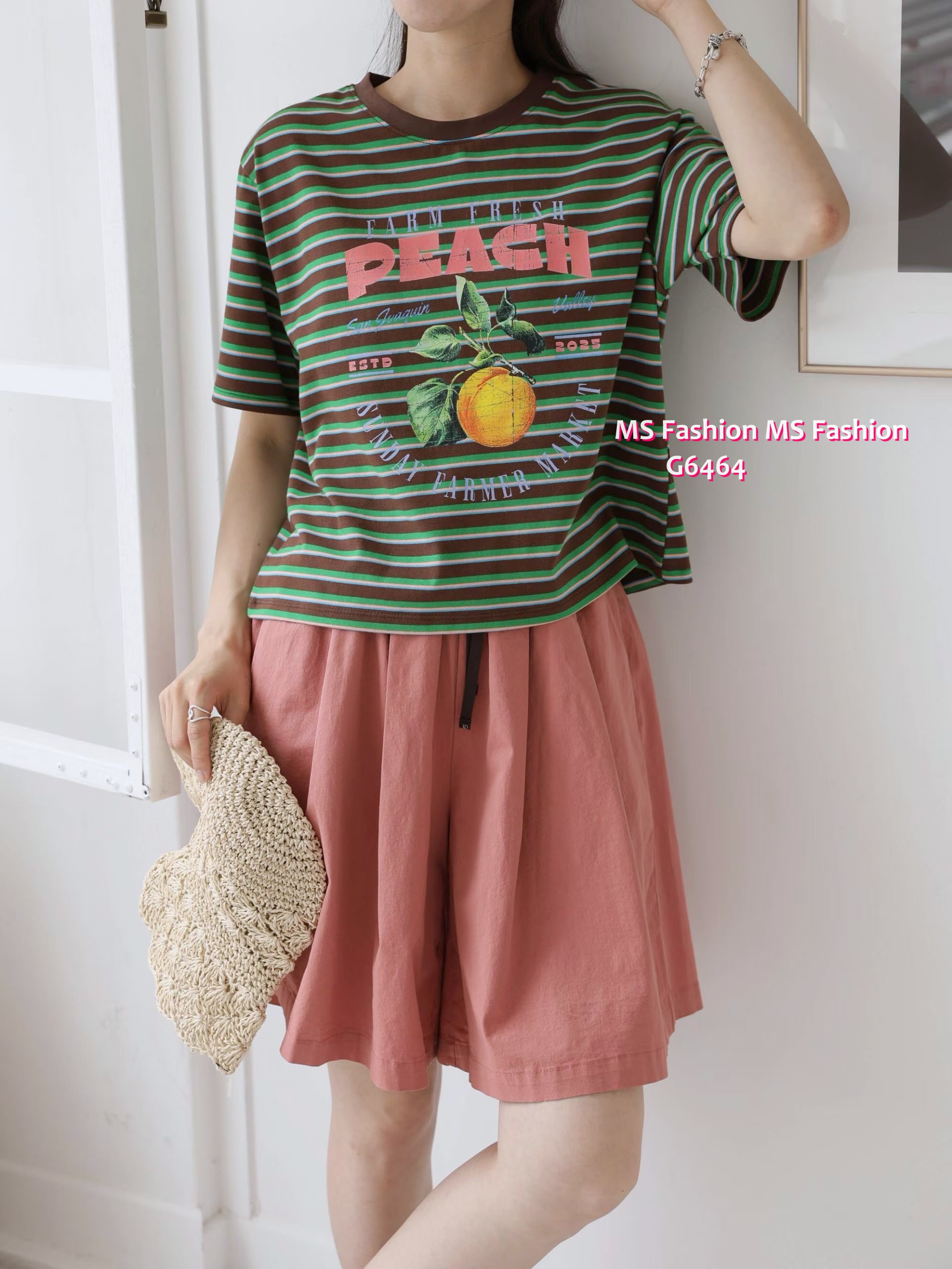 G6464 可愛桃子橫間top