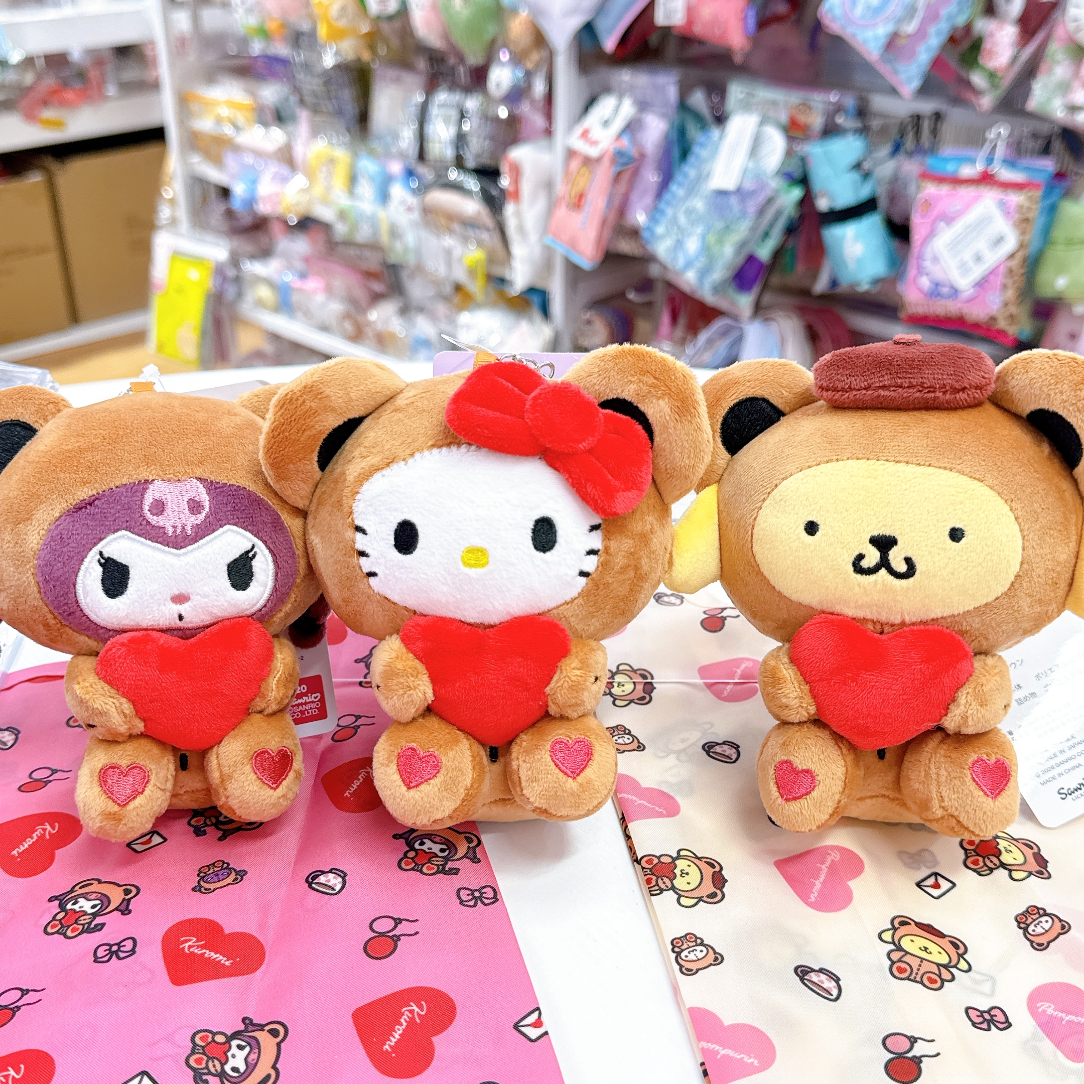 日本直送sanrio限定版熊仔系列環保袋/公仔掛飾/化妝袋