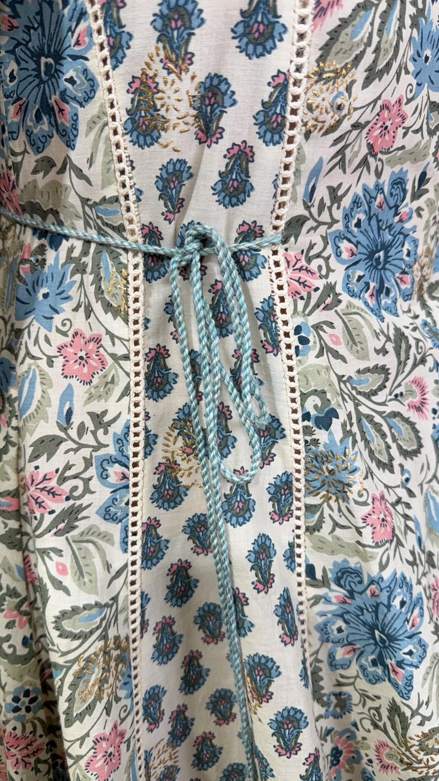2522 Beige Floral Layers with Lace 4-Rope OP
