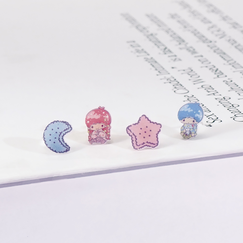 📦訂購 台灣限定 STORY 故事銀飾 X 三麗鷗 Sanrio Little Twin Stars 50th星舞系列 雙星仙子造型耳環