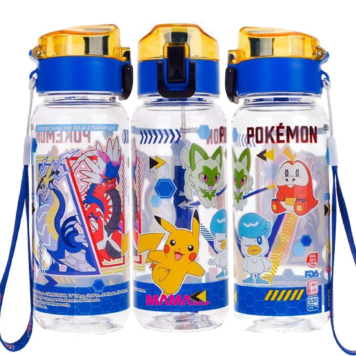 Pokémon 最新商品 (多用途膠盒 (2個裝)、多用途膠盒、530ml 膠水樽連手繩、650ml 噴霧啜飲二合一膠水樽)
