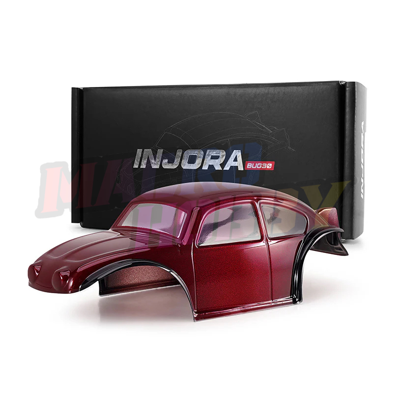 INJORA BUG30 Body with Magnetic Mount for 1/30 SCX30 BURGUNDY #530379