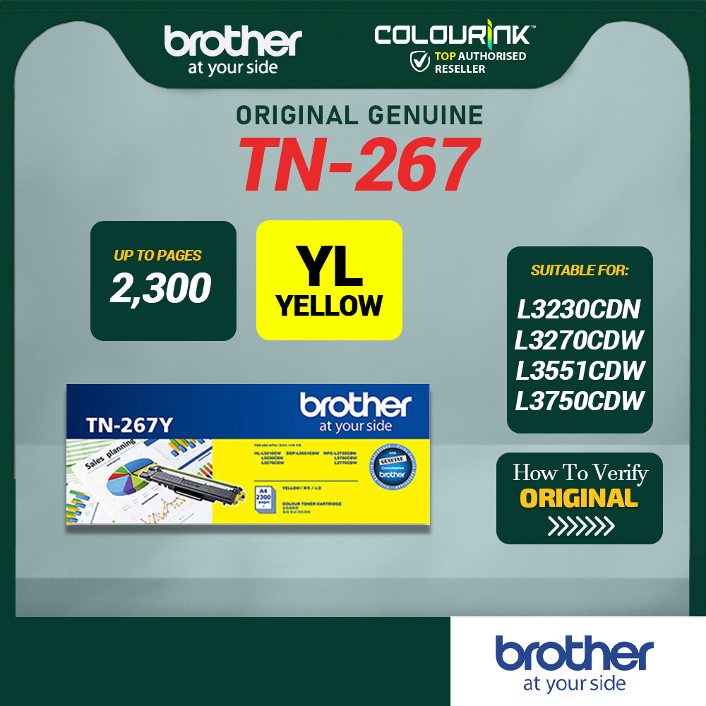 Brother Original TN267 TN263 DR263CL BU223CL Laser Toner BKCMY for HL-L3230CDN DCP-L3551CDW MFC-L3750CDW