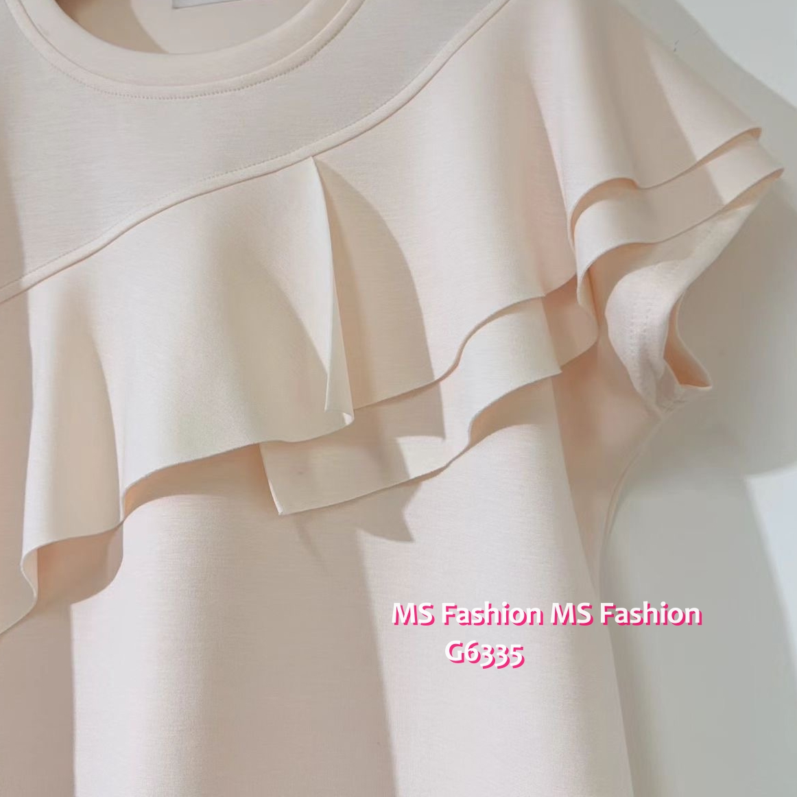 G6335 靚色ruffle top
