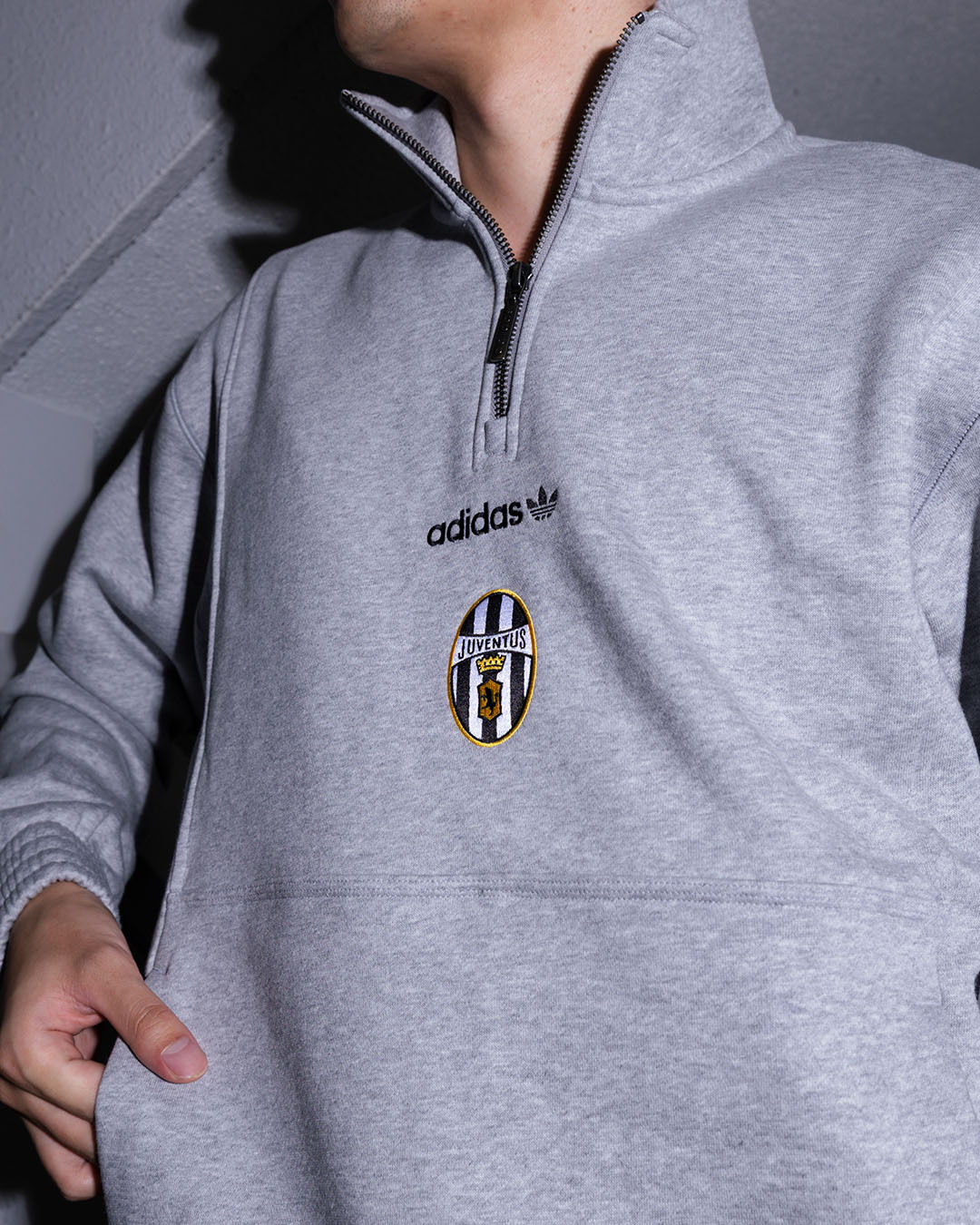 Adidas Juventus 祖雲達斯EQT 半zip拉鏈羊毛衛衣 KF9829