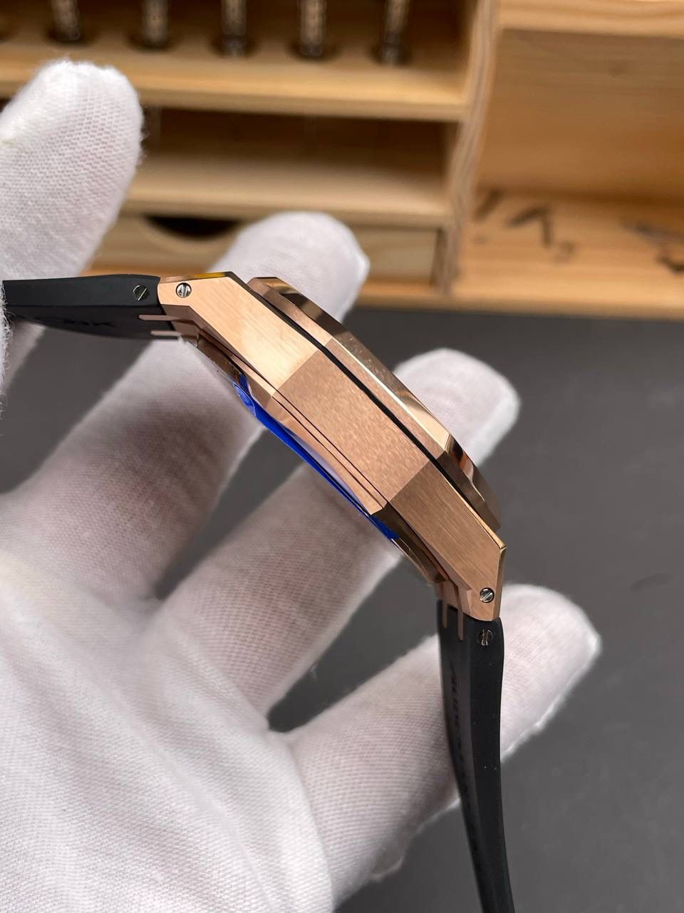 🚀爱彼皇家橡树 AP26240玫金蓝/41mm/4401机/胶带款💯