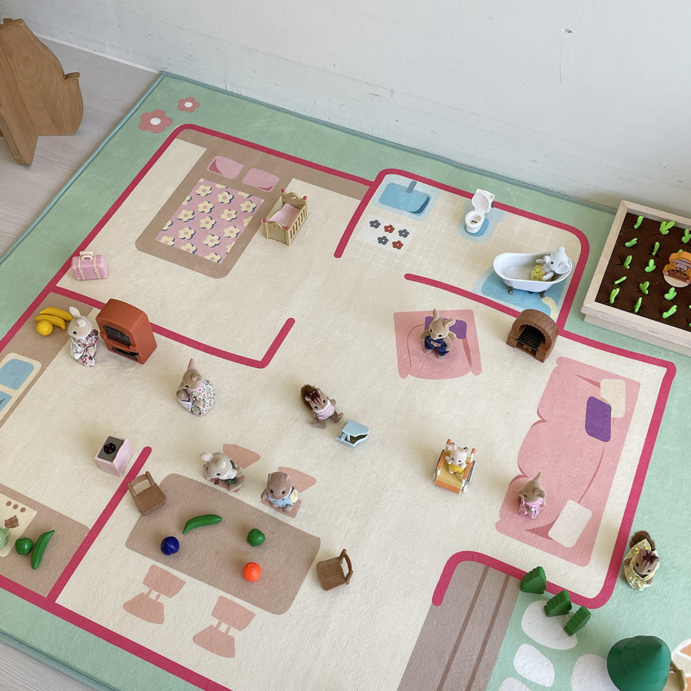 Dollhouse Play Rug 100x150cm