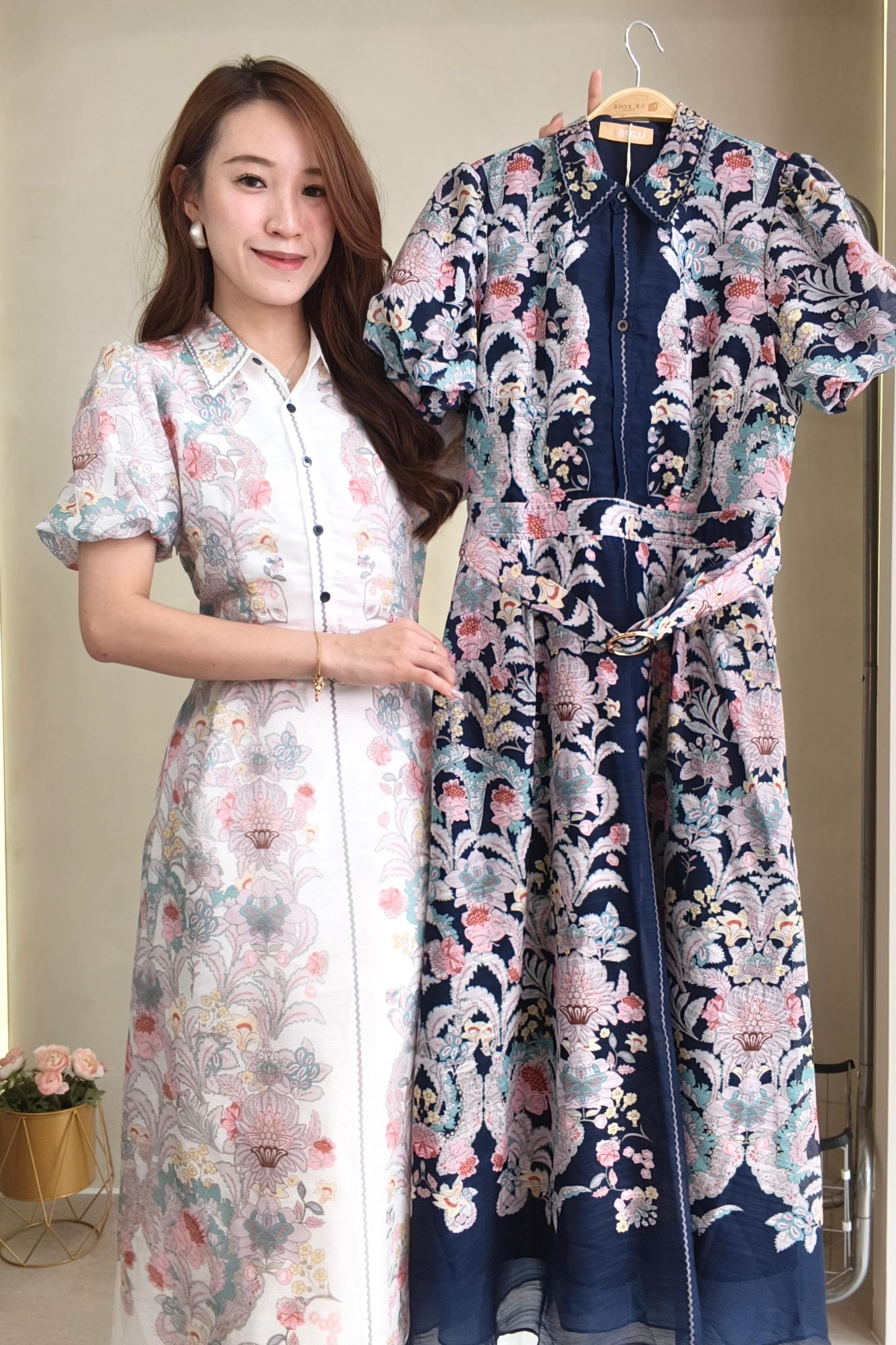 32911 Floréa Vintage Bloom Maxi Dress