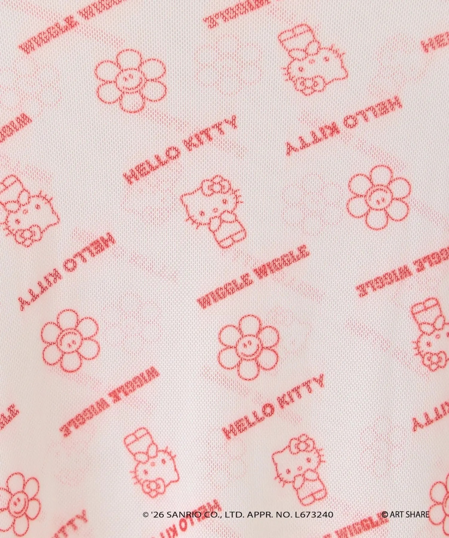 日本預訂📍日本Sanrio x Wiggle Wiggle系列 - 透視長袖上衣 不包郵 2026年11月下旬出貨