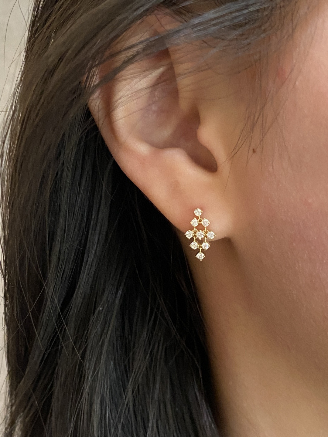 18K Diamond Earrings 