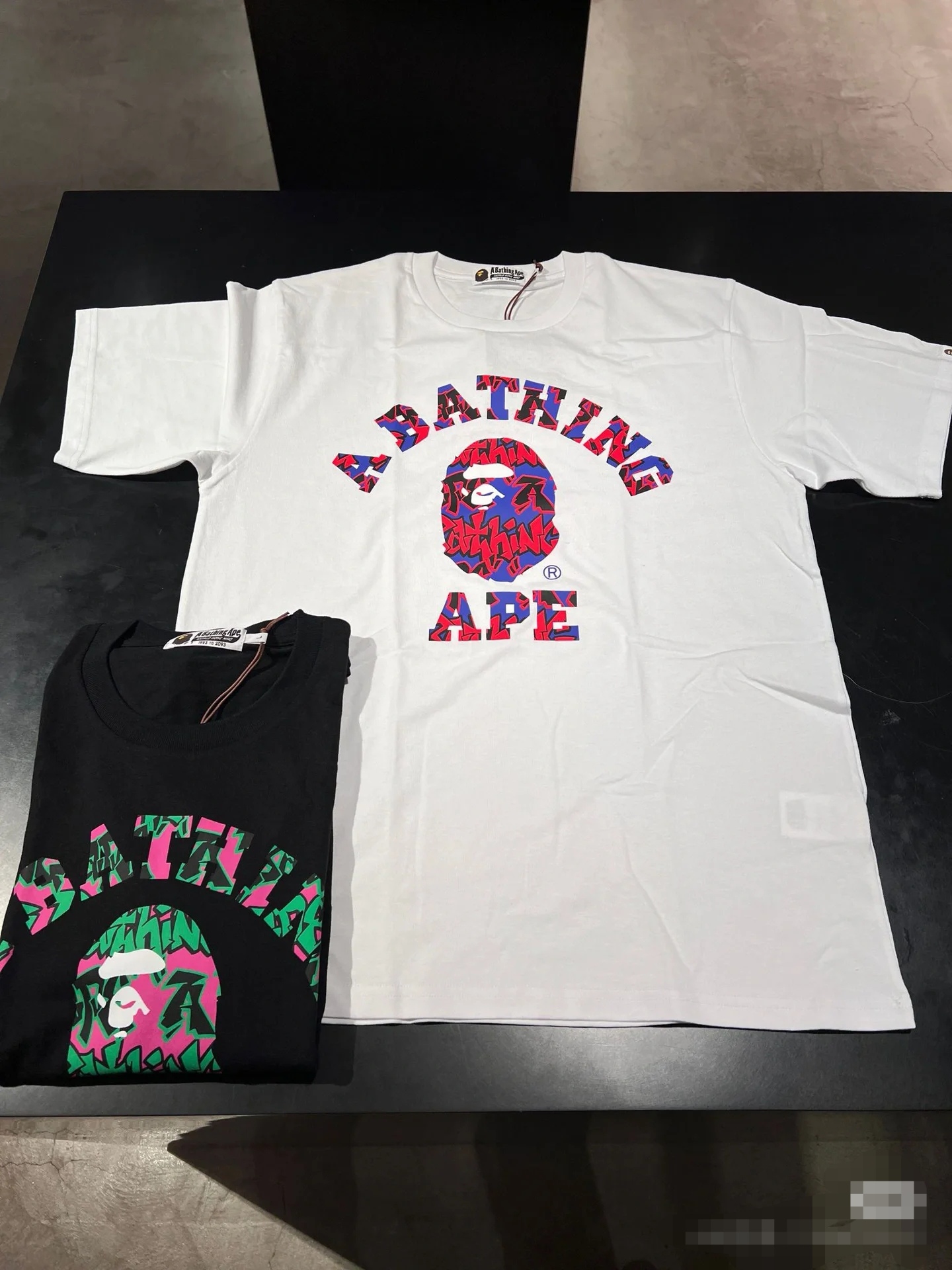 BAPE Graffiti Pattern College Tee
