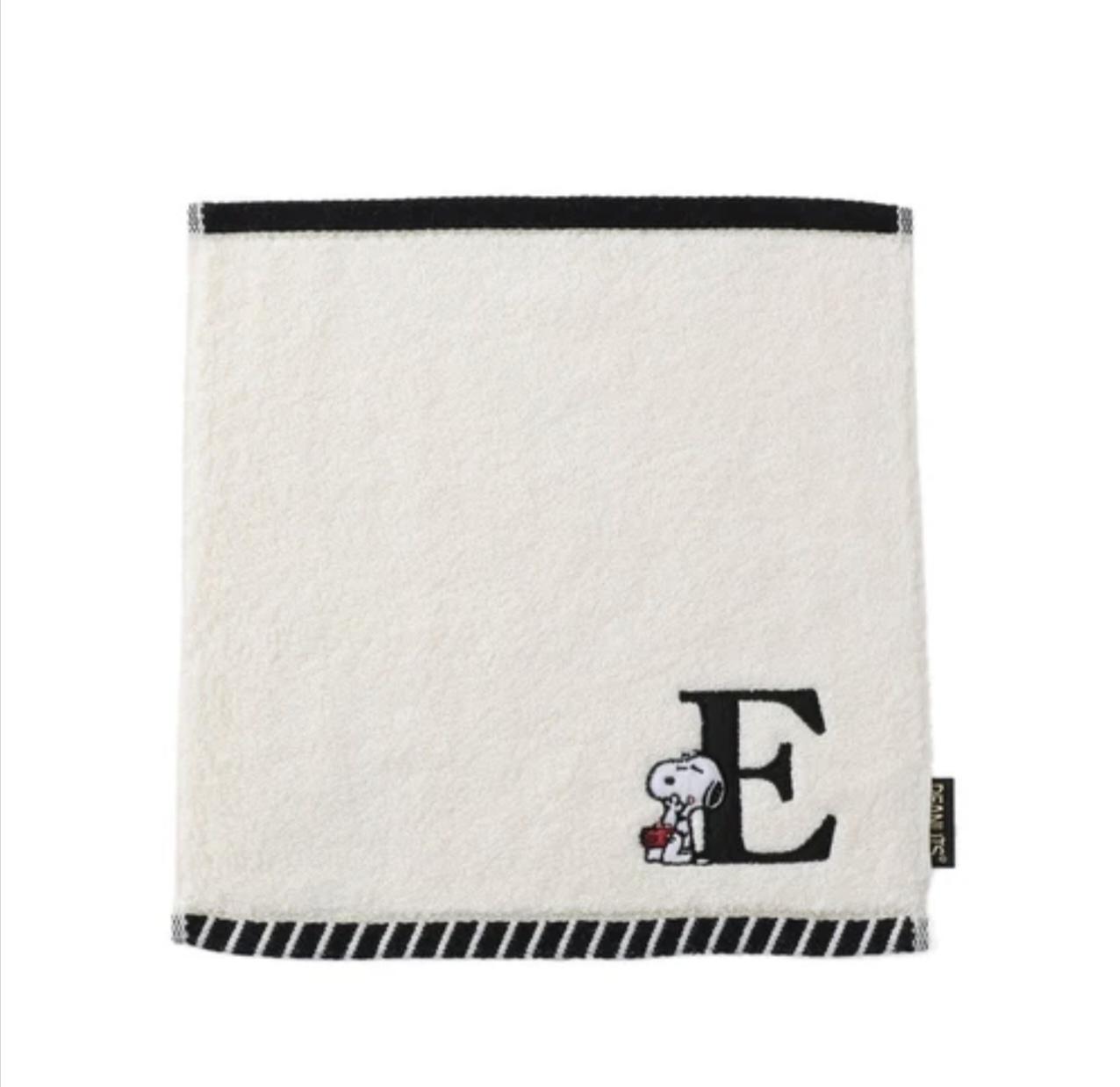 史努比蓬松英文刺繡迷你毛巾 