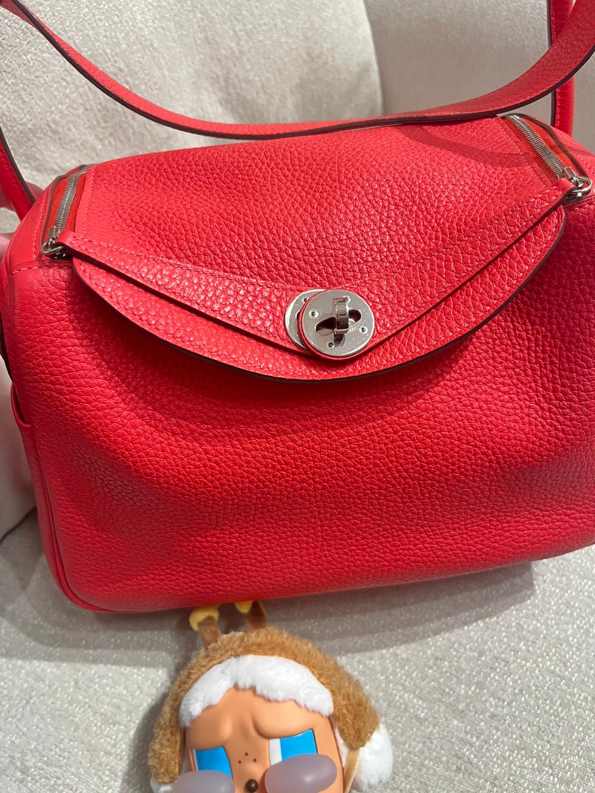 Hermes Lindy 26,STAMP T , rose jaipur,牛皮 100%Authentic ,98%new ✅內袋✅dust bag