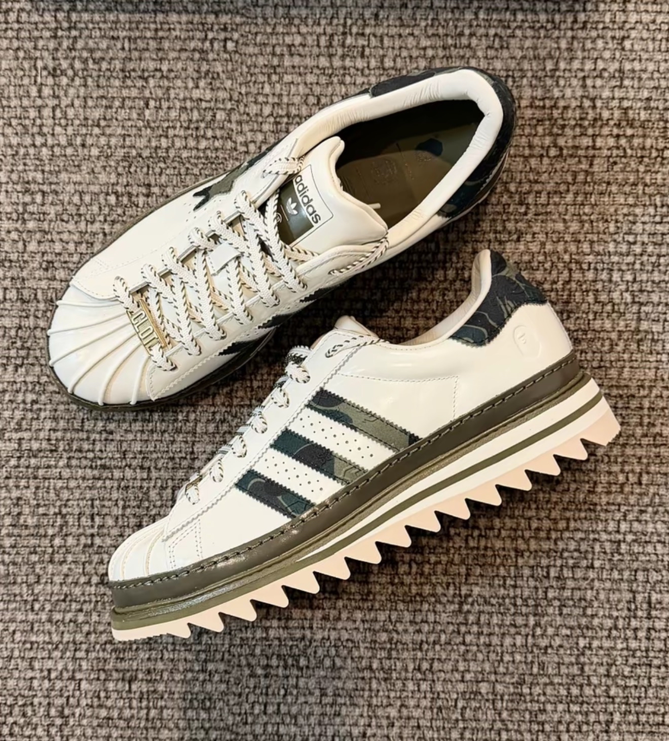 KJ1473 CLOT x BAPE x Adidas Superstar by Edison Chen Off Whit KJ1473