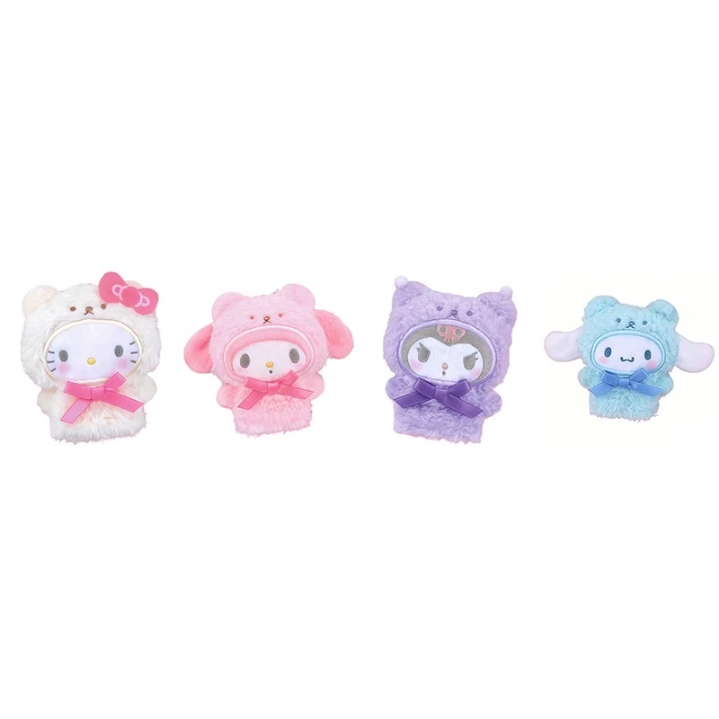日本正版夢屋 Sanrio 指套掛件扭蛋set