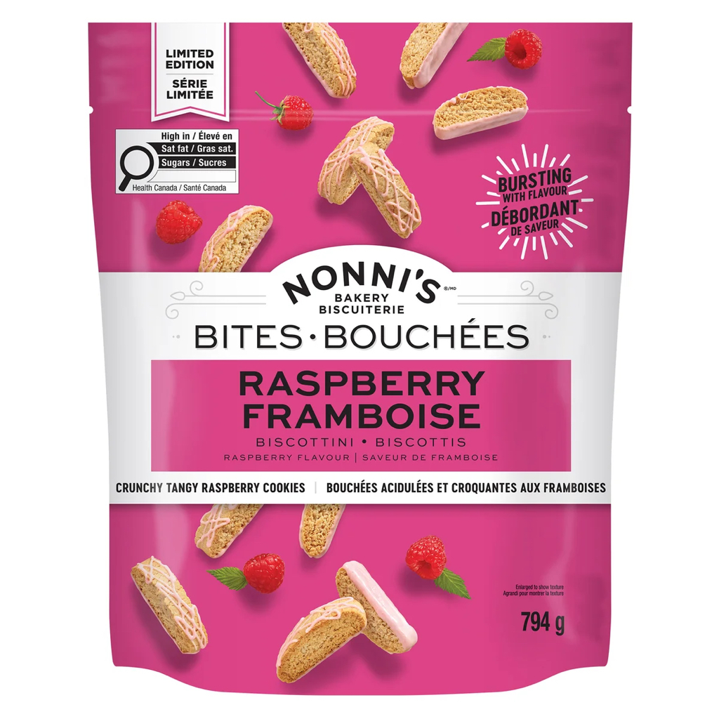 加拿大直送預購限定版本Nonni’s 覆盆子Biscottini Bites(794g)* Nonnis 又一傑作！！期間限定