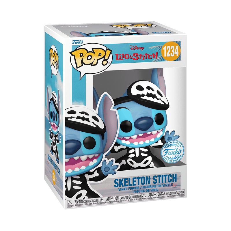 📦訂購 美國代購 Funko POP! Disney Skeleton Stitch Figure 史迪仔 模型